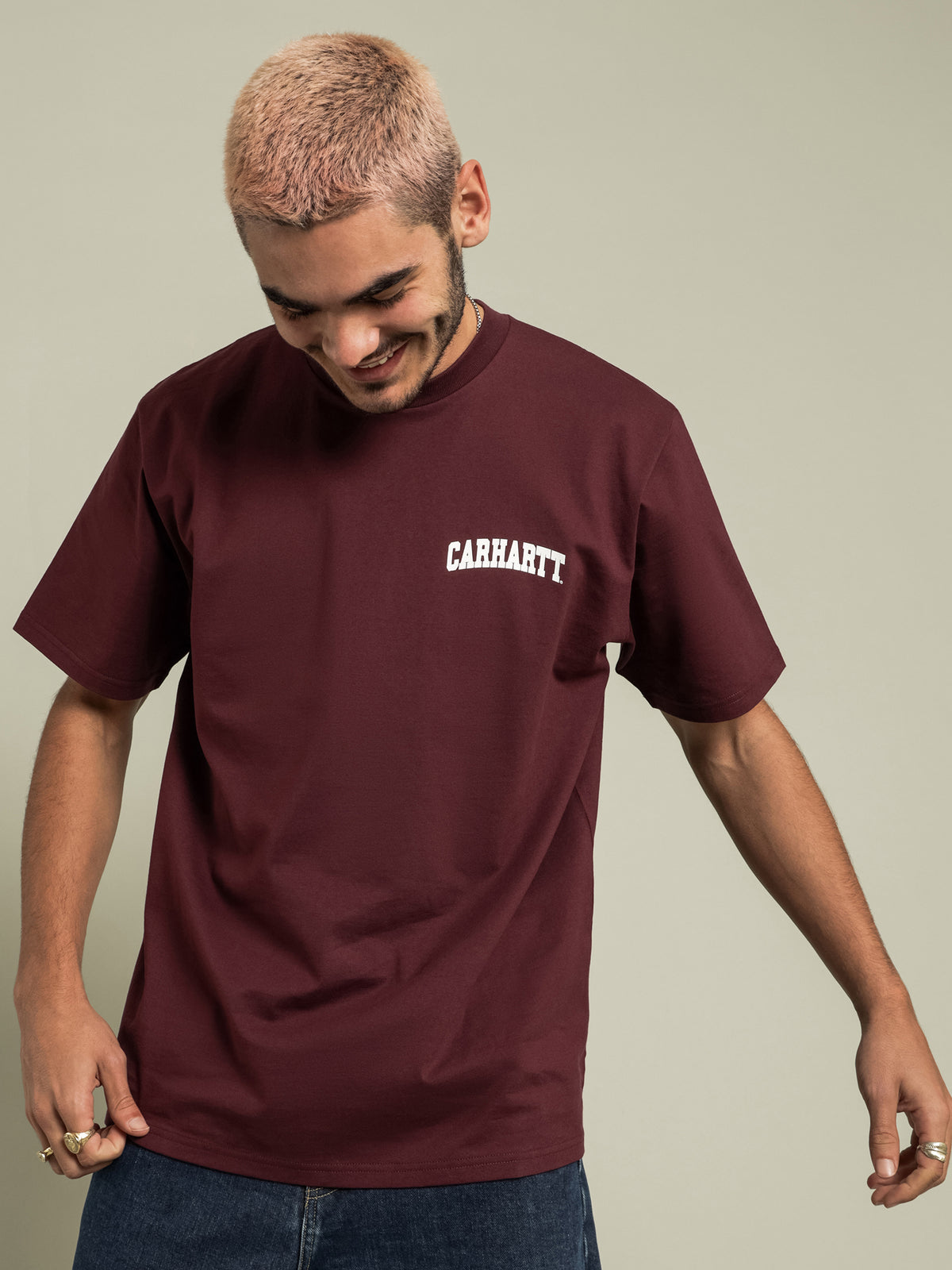 Carhartt Wip University T-Shirt | Burgundy