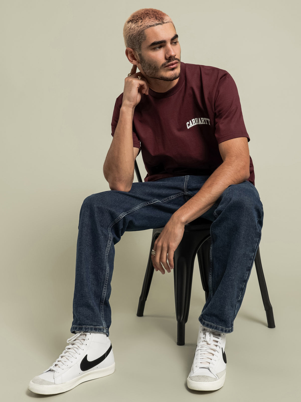 Carhartt Wip University T-Shirt | Burgundy