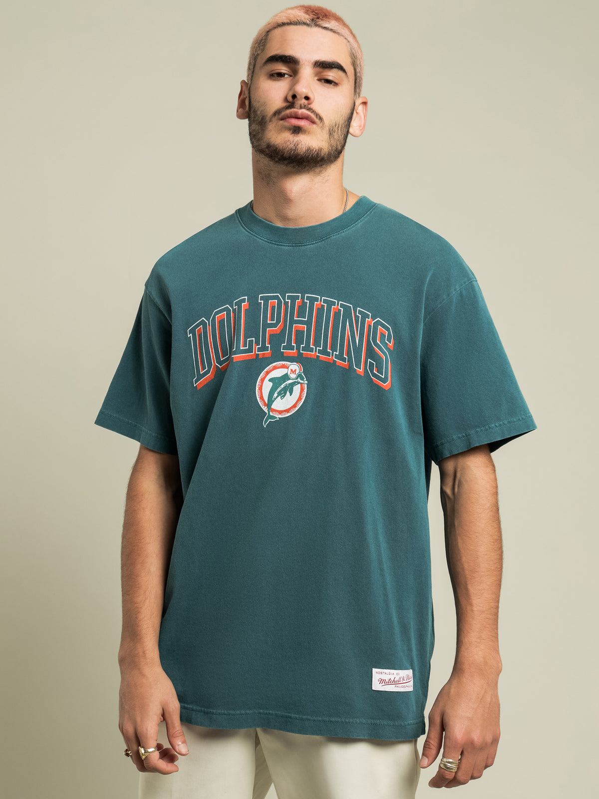 Miami Dolphins NFL T-Shirt in Vintage Teal