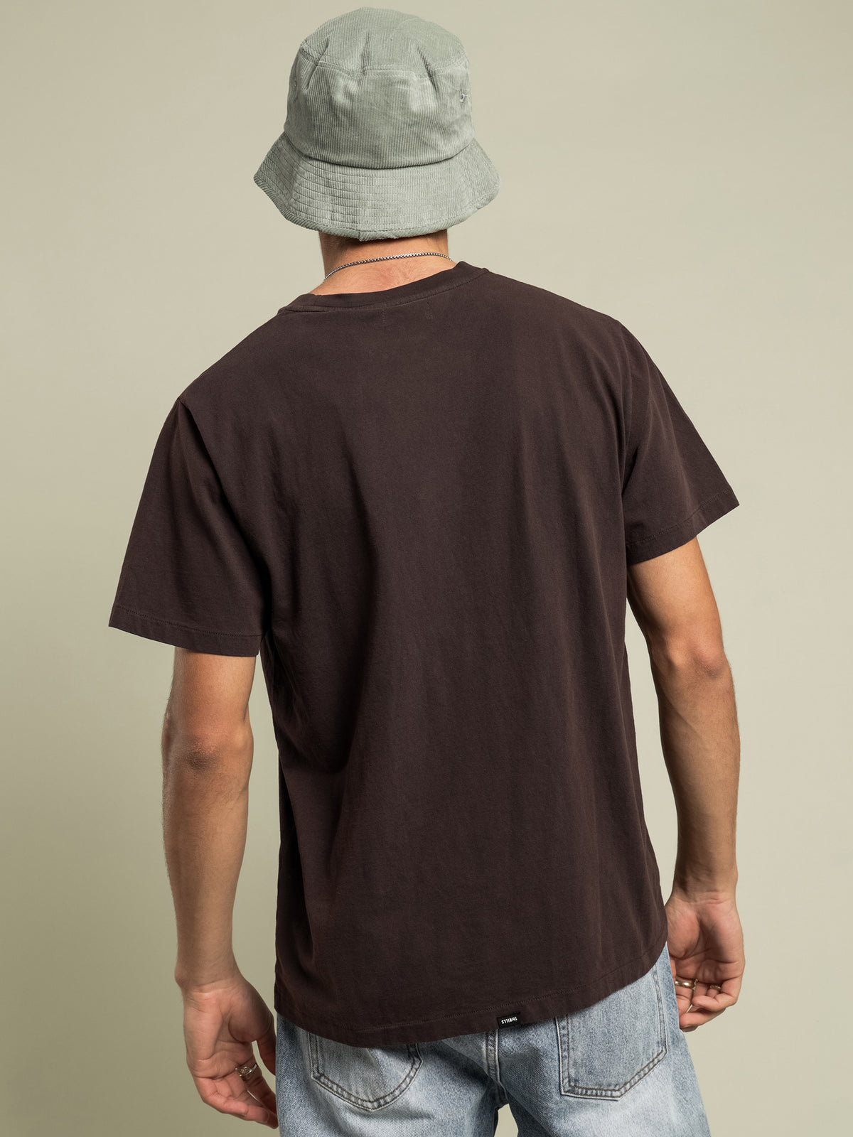 Eighty Three Merch Fit T-Shirt in Postal Brown