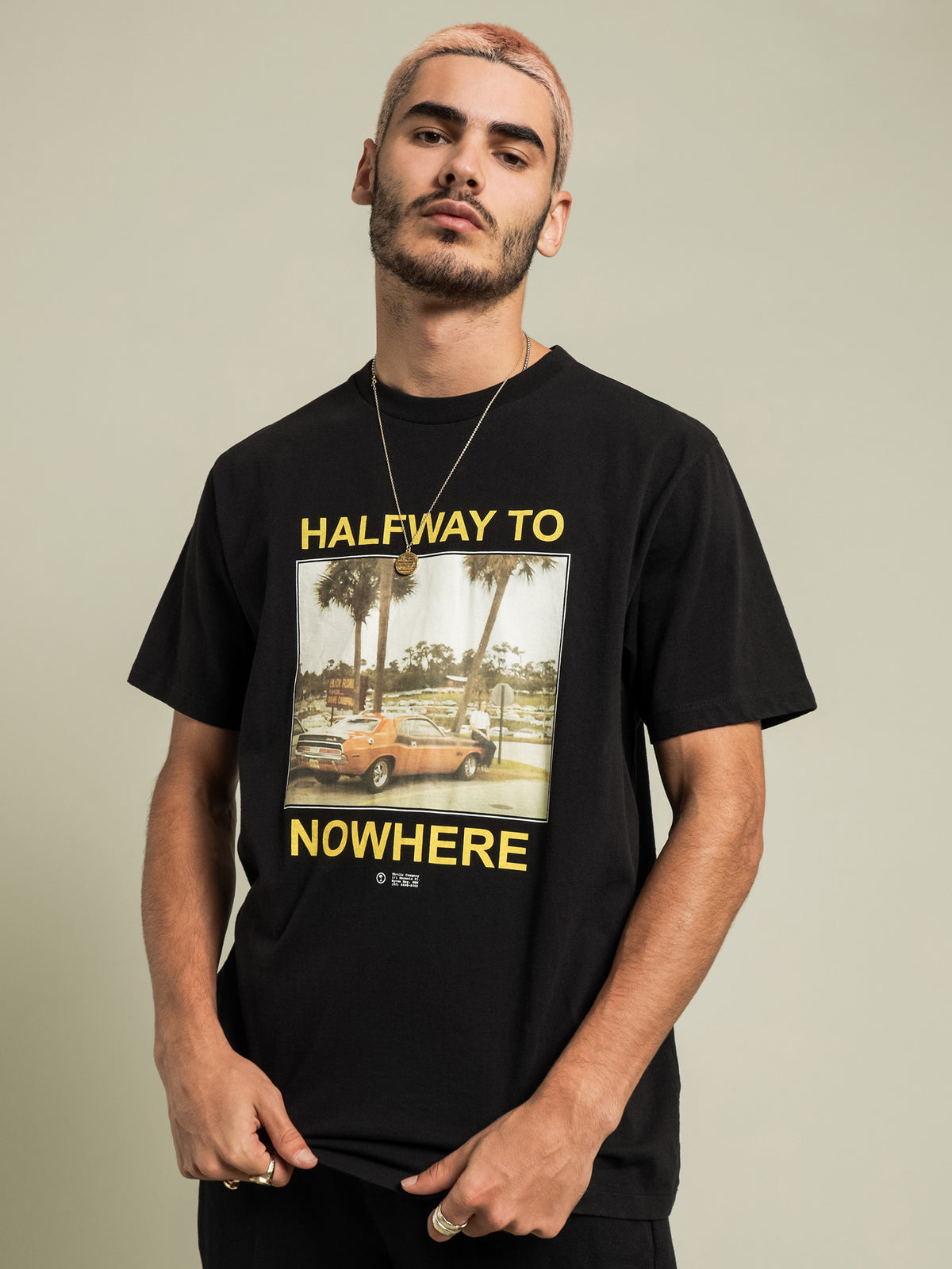 Halfway to Nowhere Merch Fit T-Shirt in Black