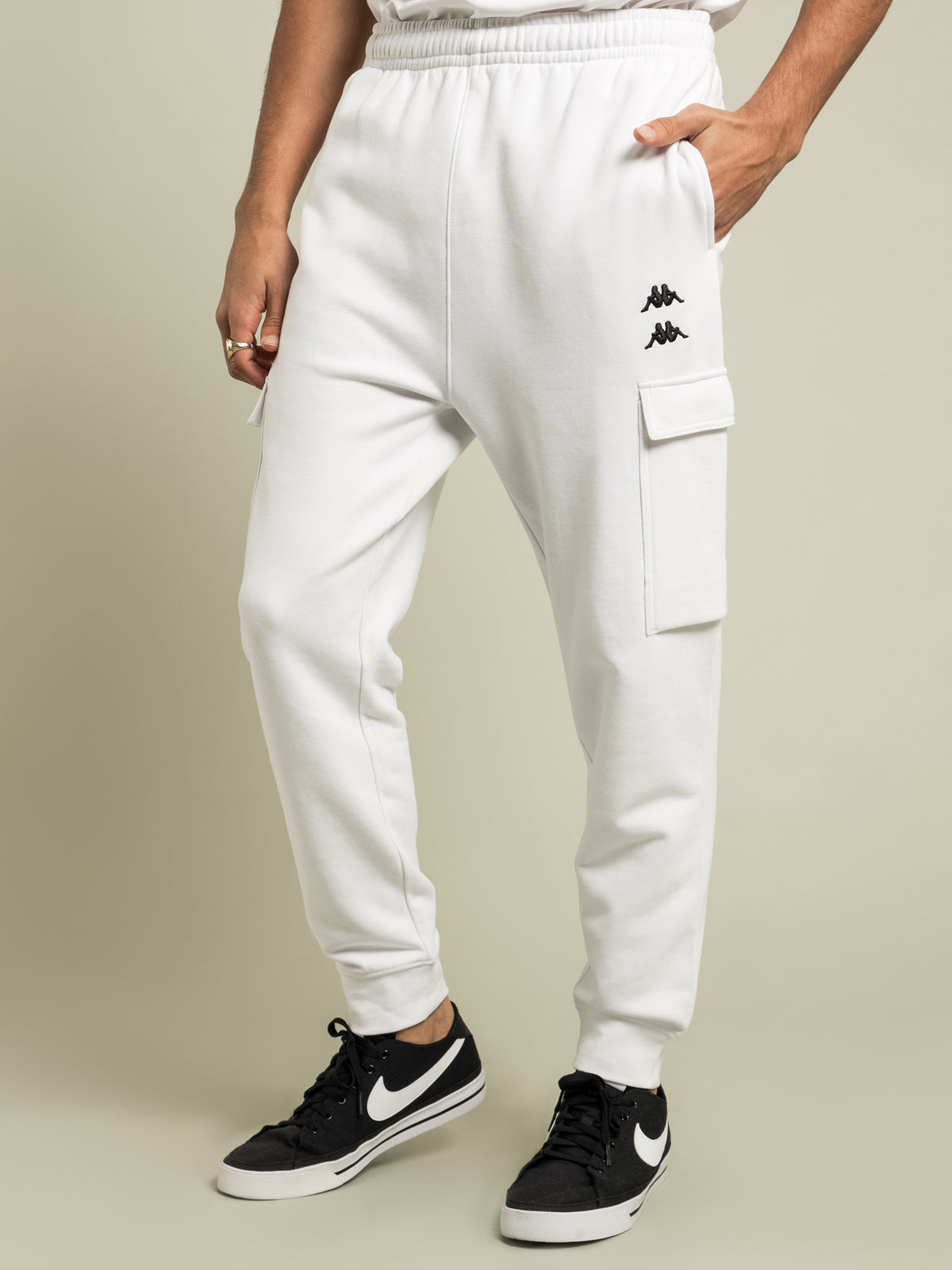 Authentic Drake Trackpants in White