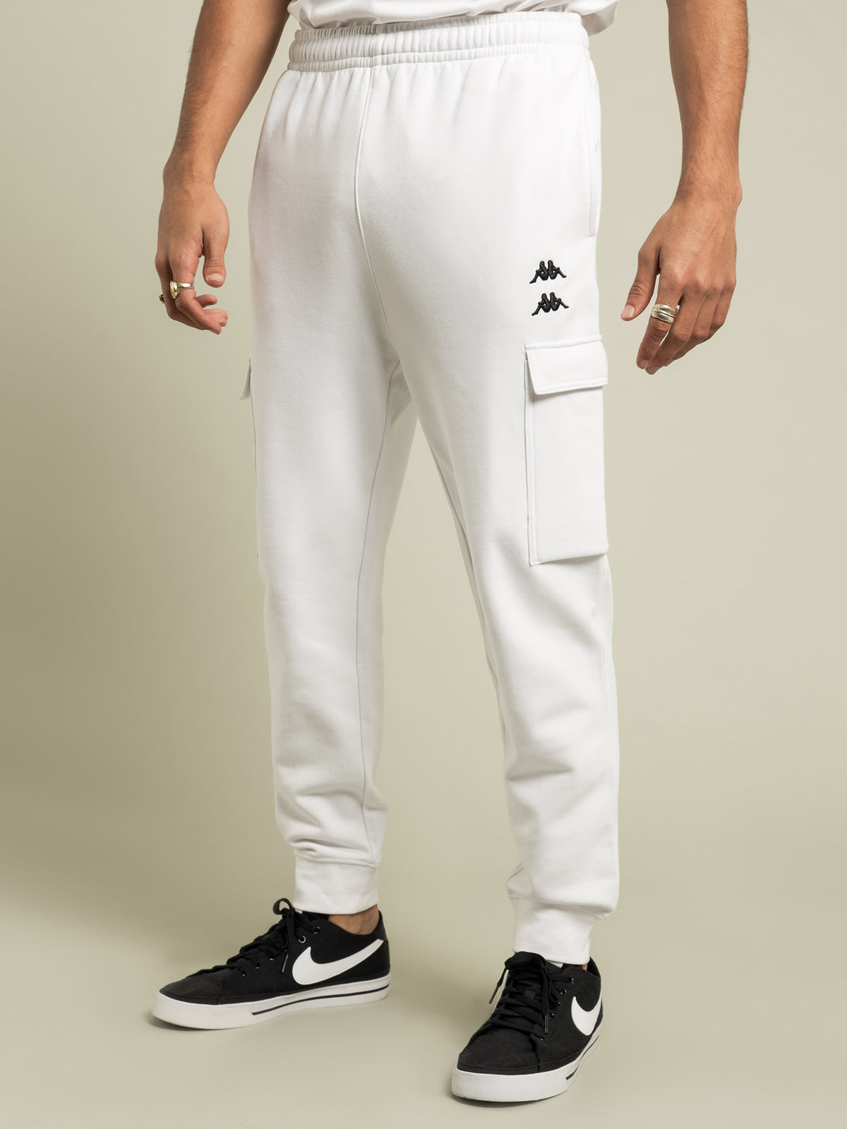 Authentic Drake Trackpants in White
