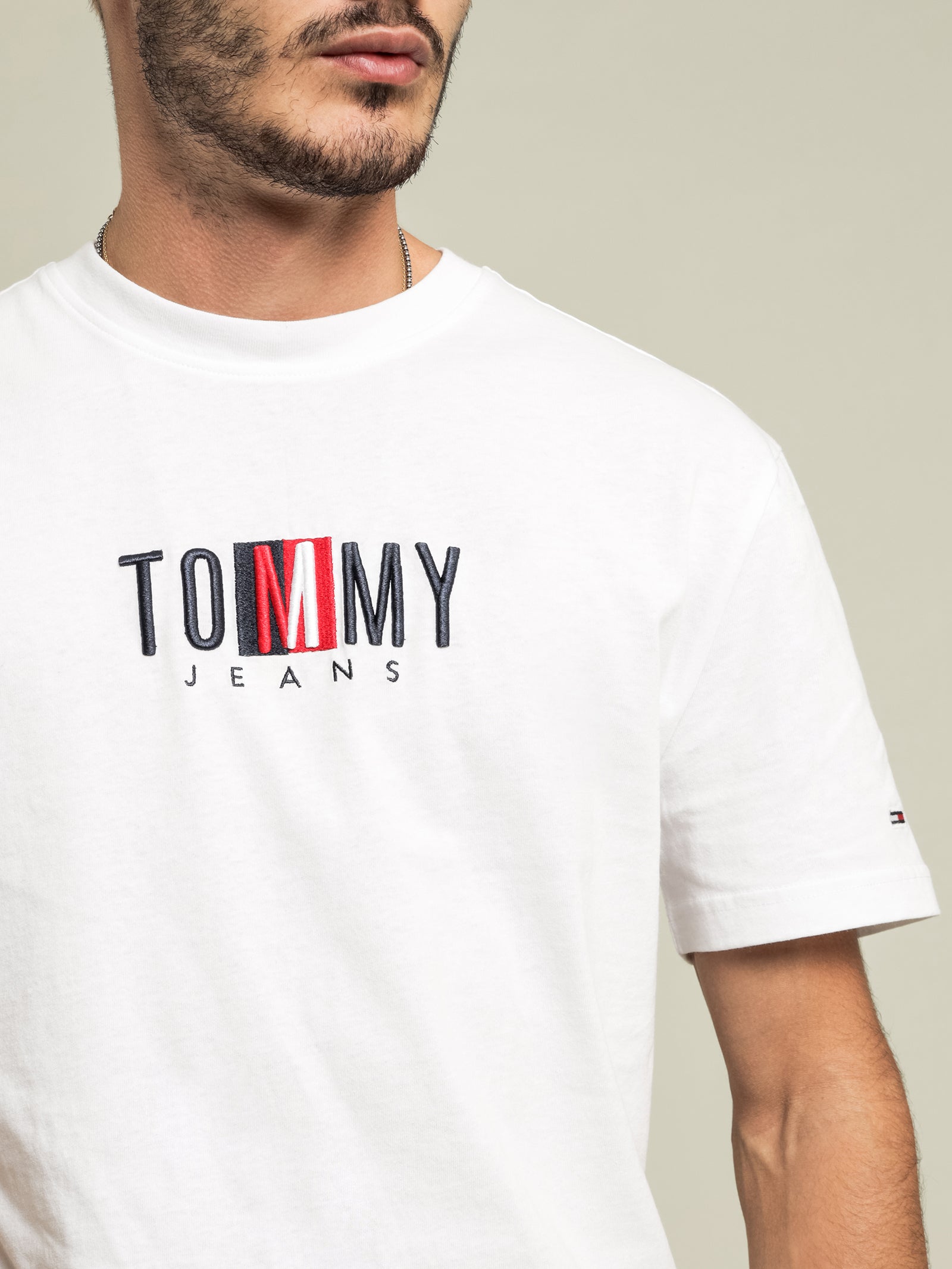 Contrast Logo Tommy T-Shirt