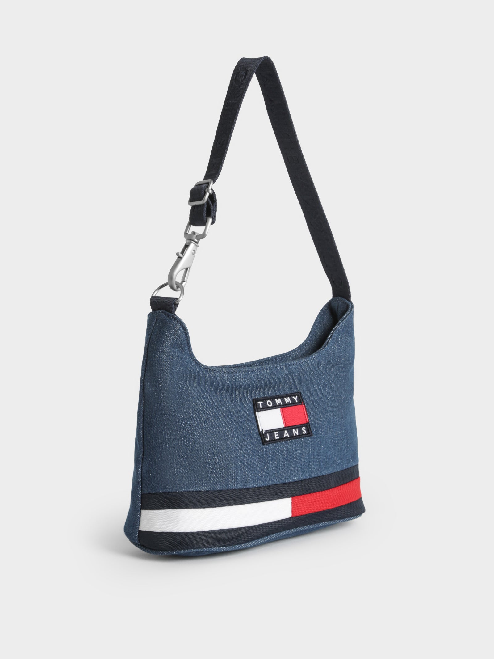 Tommy Badge Denim Shoulder Bag
