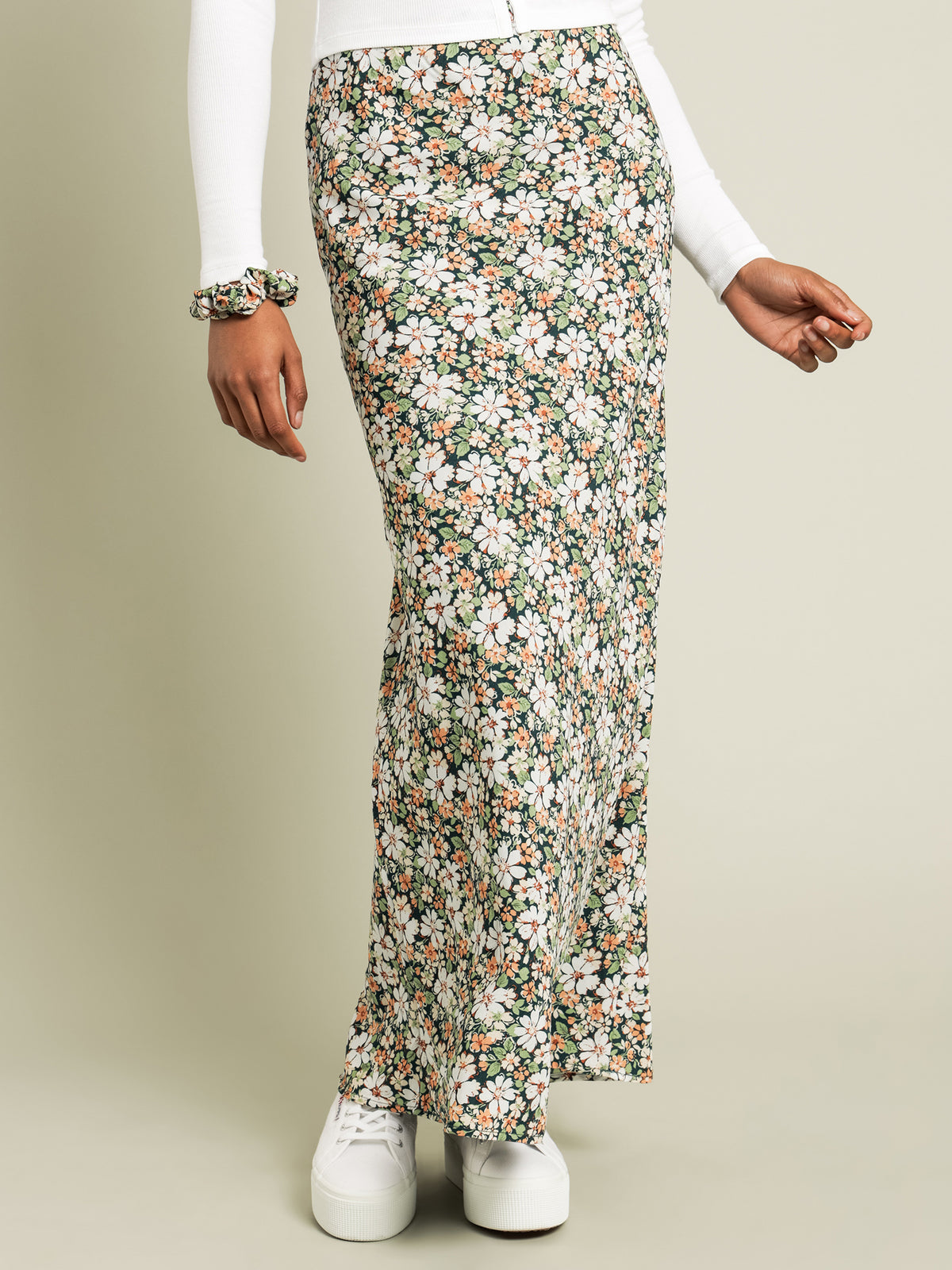 Zaria Maxi Skirt in Floral