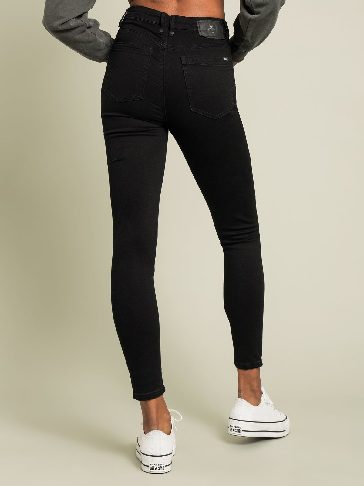 Elise Stretch Skinny Jeans in Black