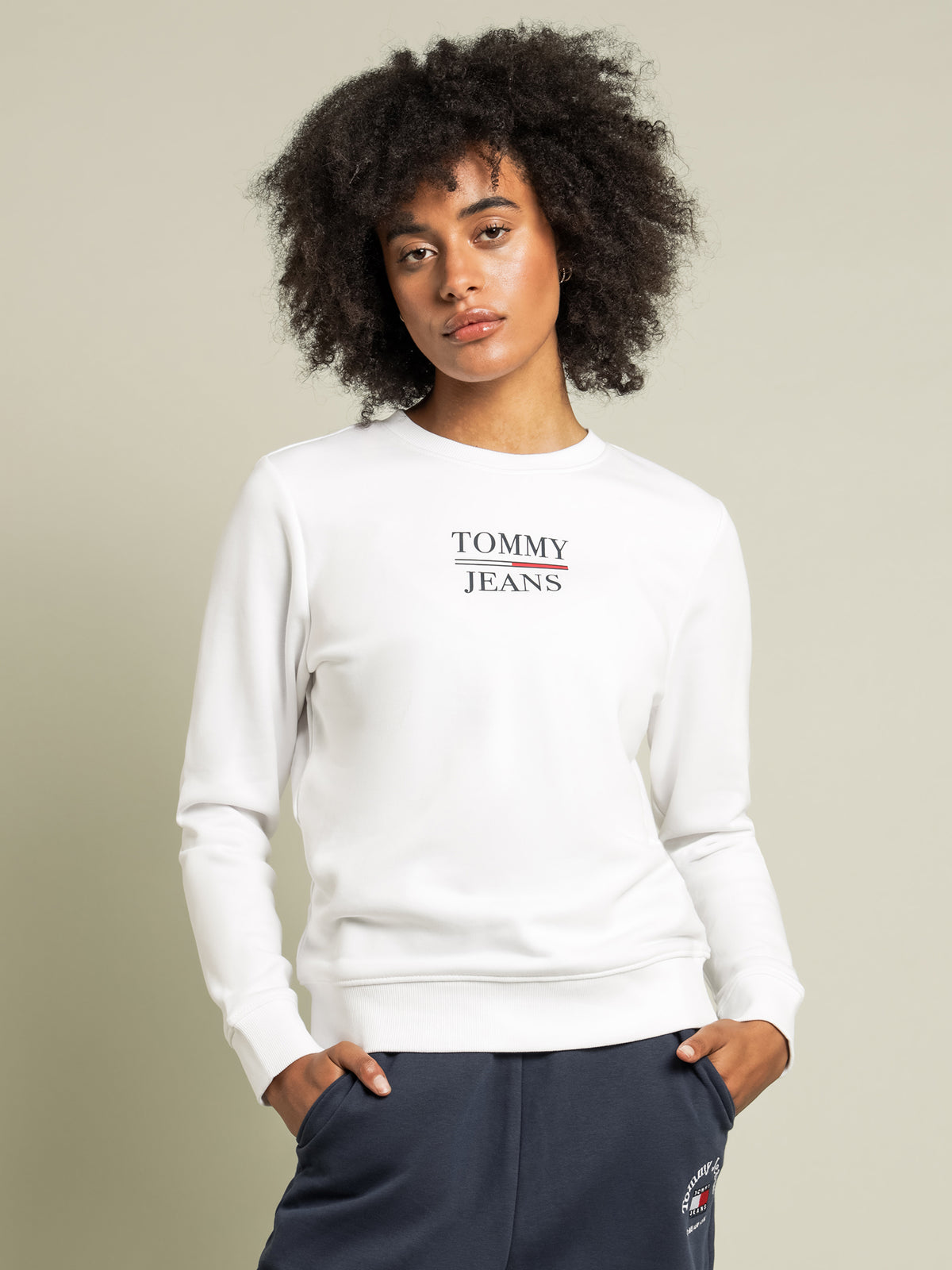 Tommy Hilfiger Logo Slim Fit Sweatshirt | XS