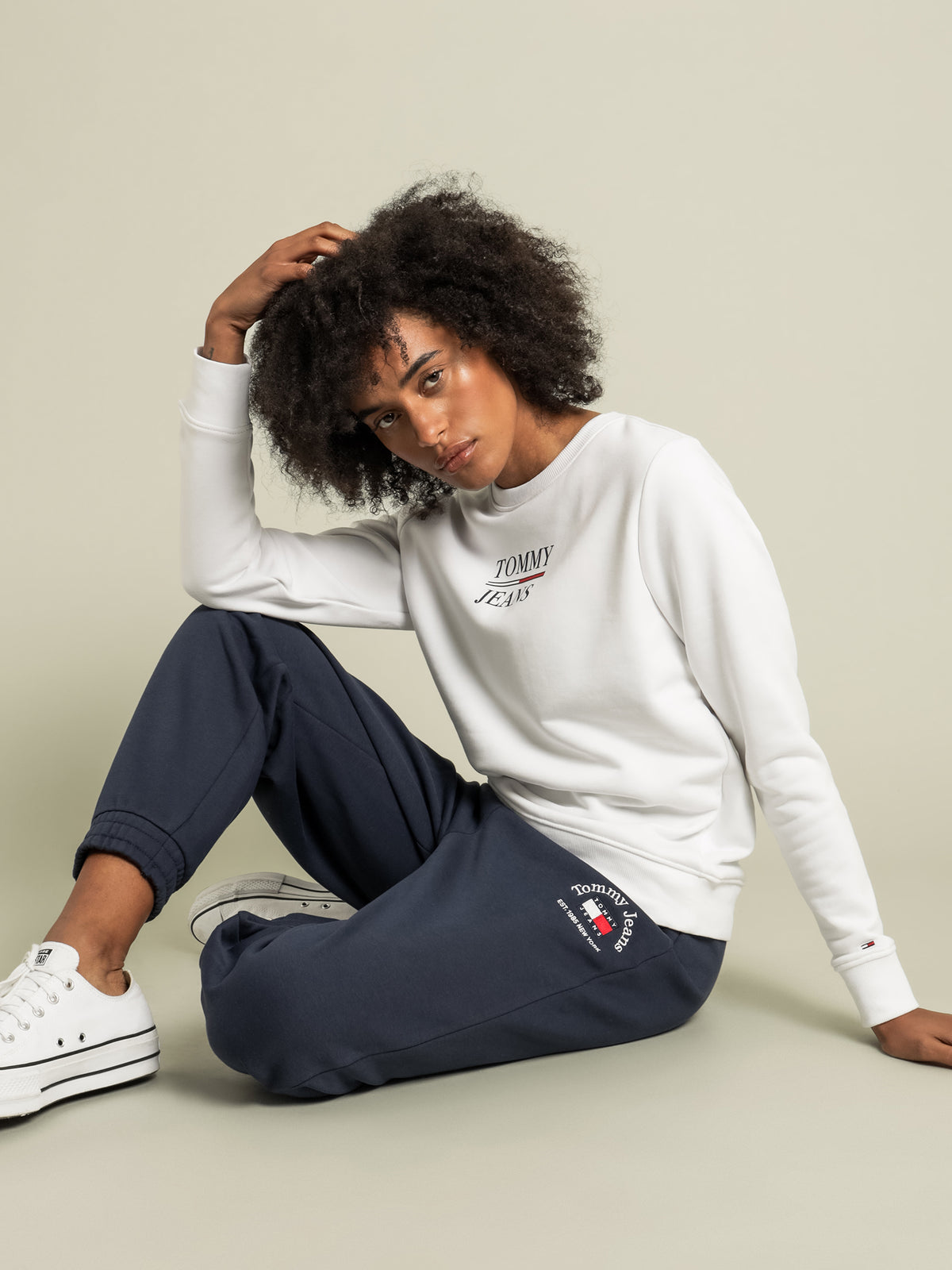 Tommy Hilfiger Logo Slim Fit Sweatshirt | XS