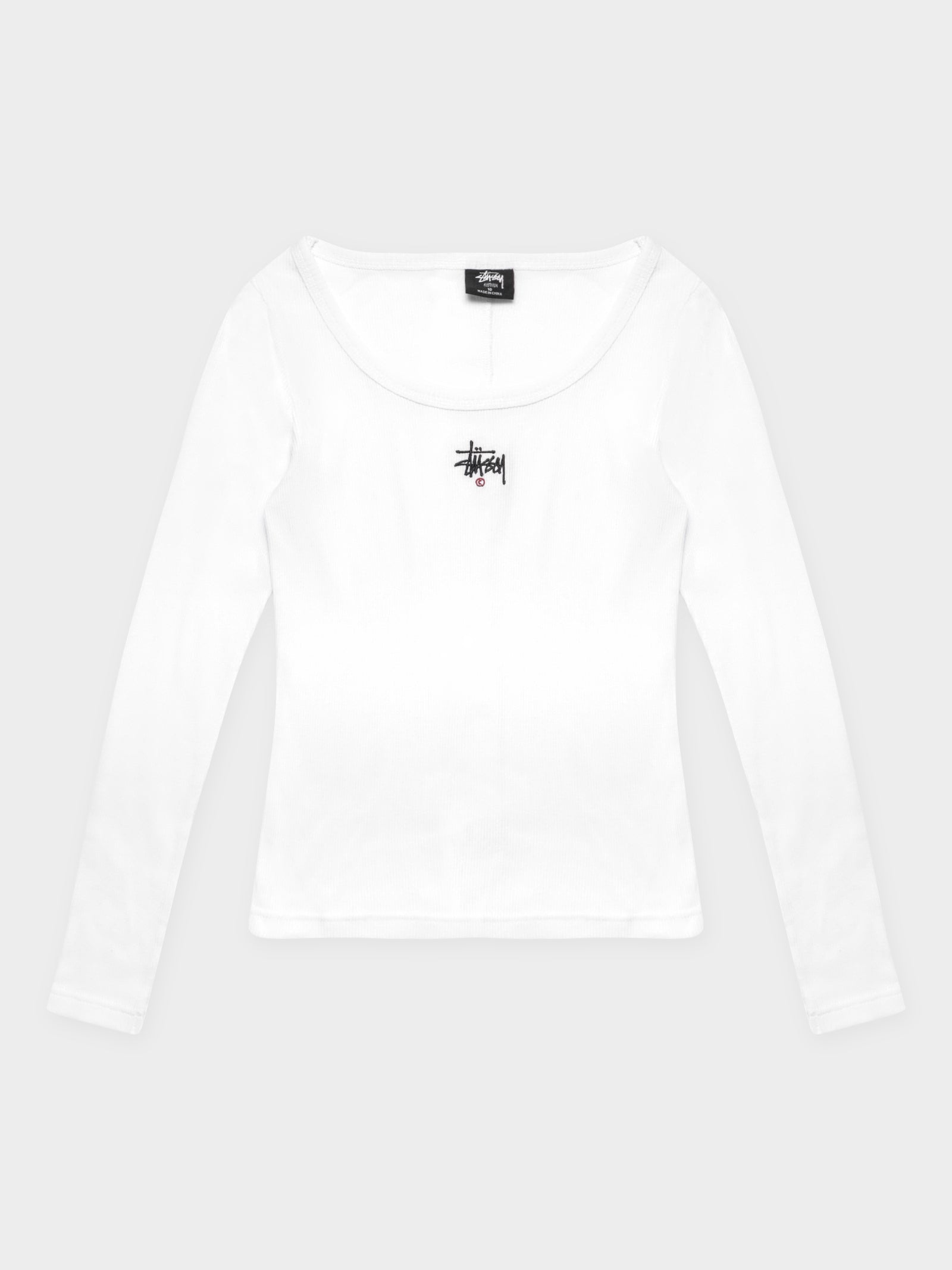 Graffiti Rib Long Sleeve T-Shirt