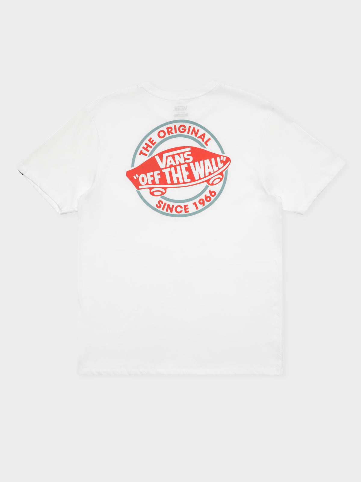 Authentic Off The Wall T-Shirt in White &amp; Red