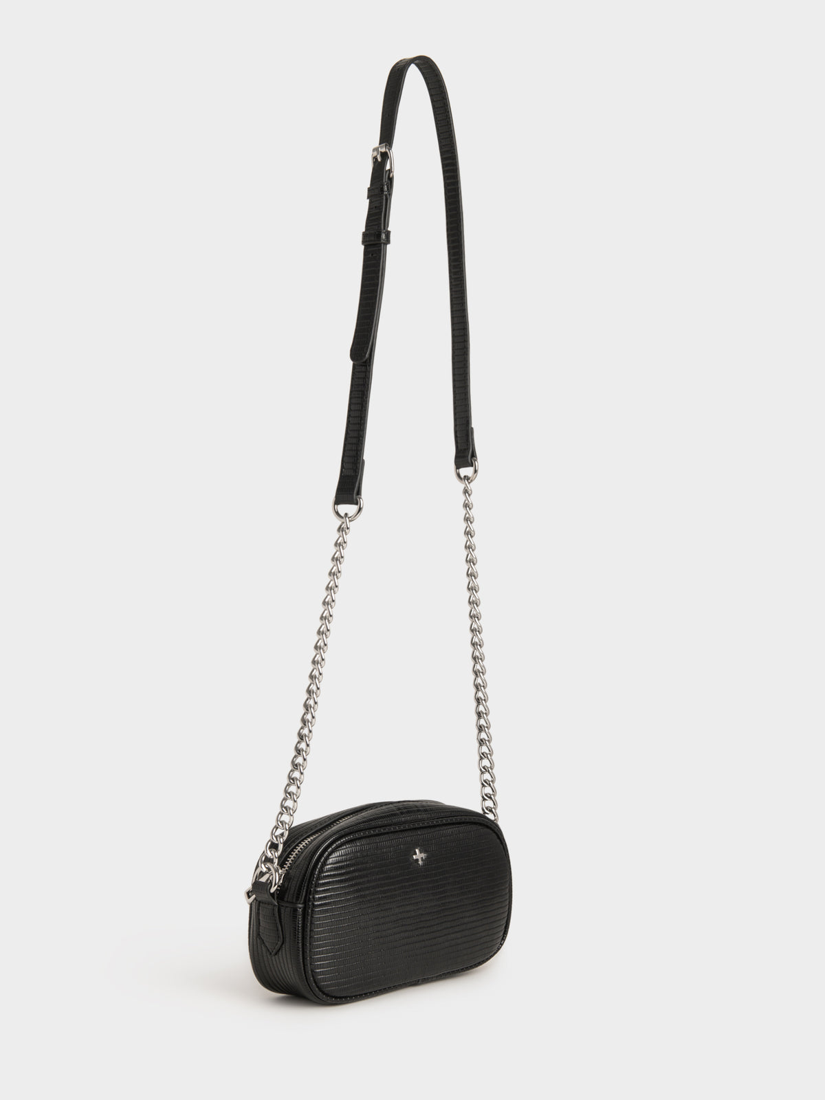 Cori Crossbody Bag in Black Pebble