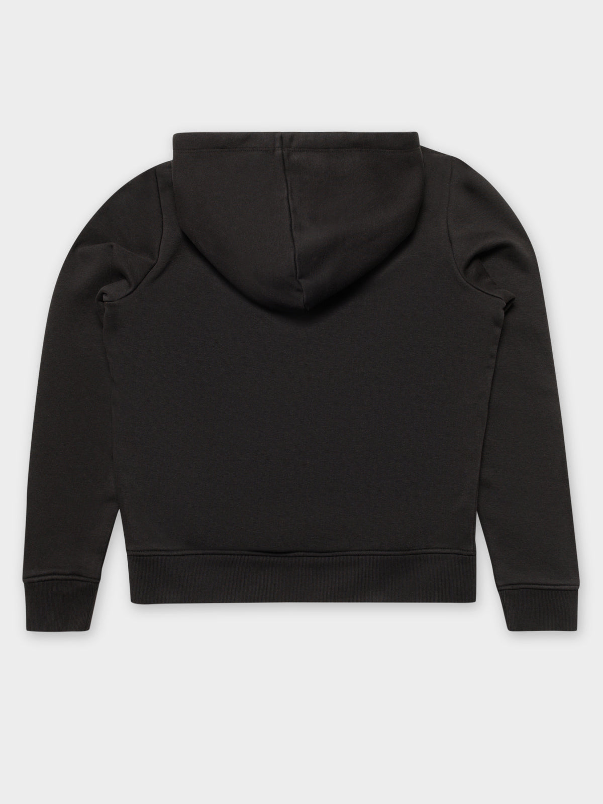 Logo Embroidered Hoodie in Black