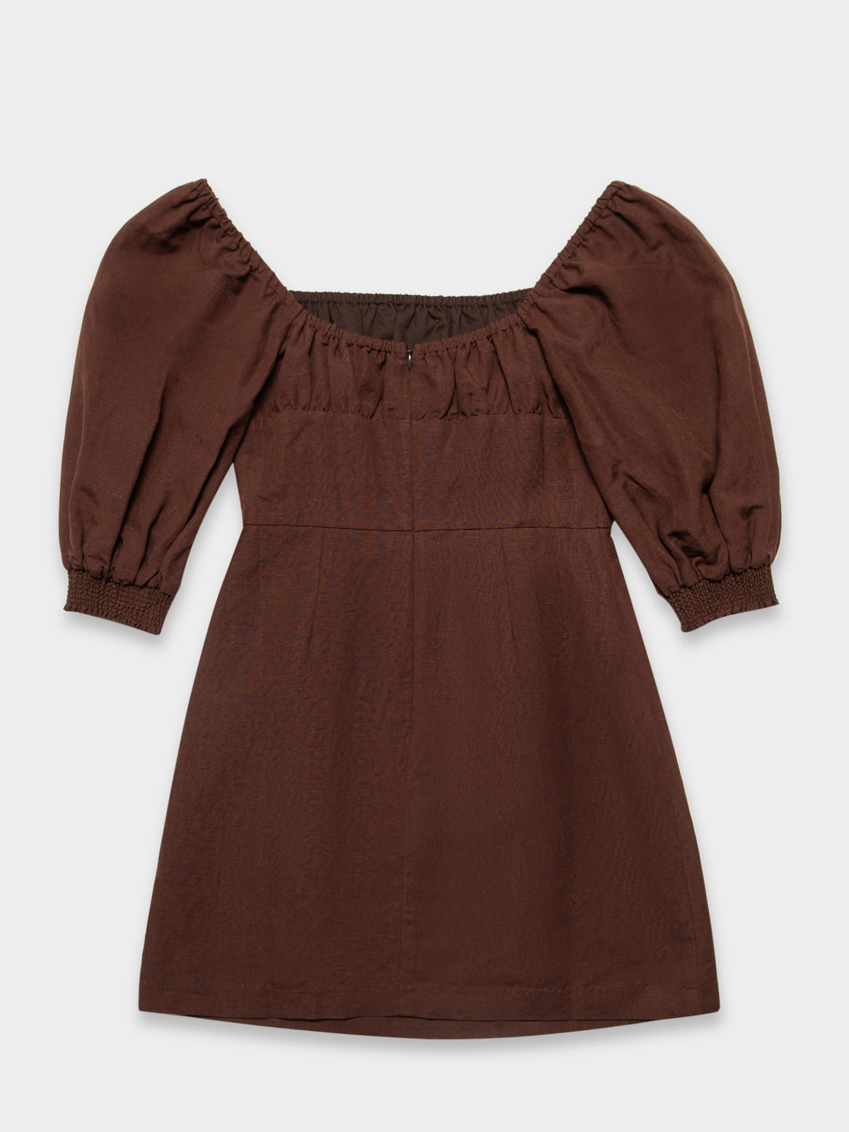 Astrid Linen Dress in Cacao