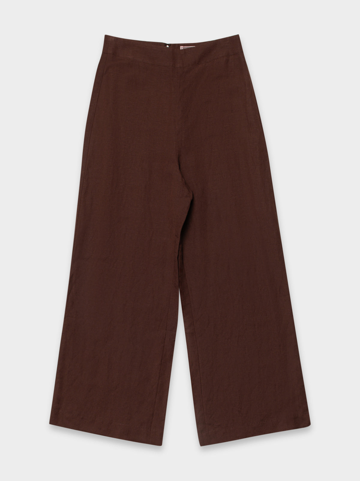 Desiree Linen Culotte Pants in Cacao