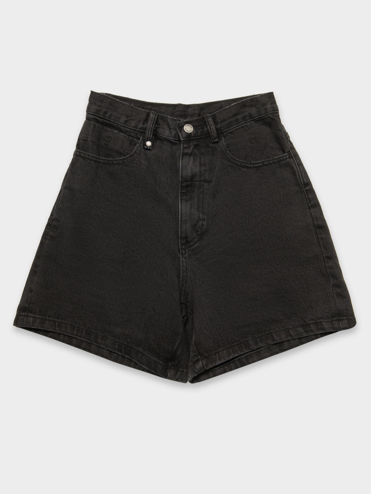 Koko Denim Shorts in Aged Black