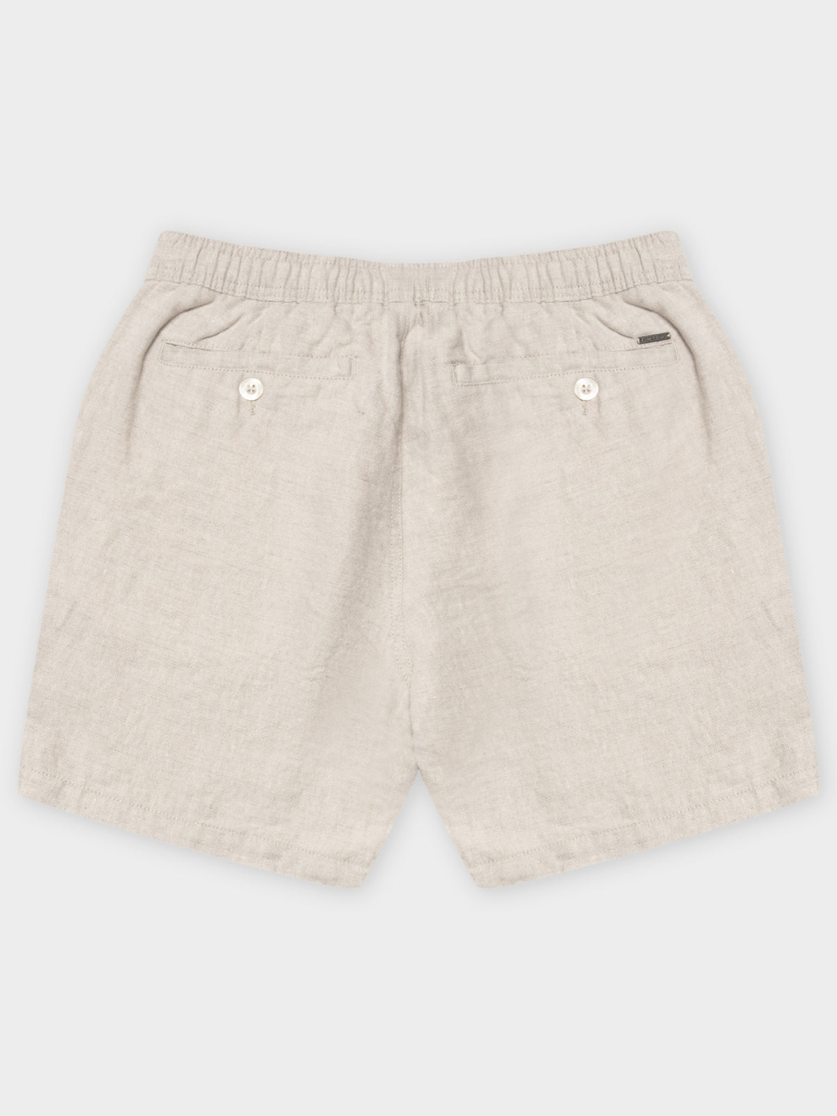 Nero Linen Shorts in Natural Marle