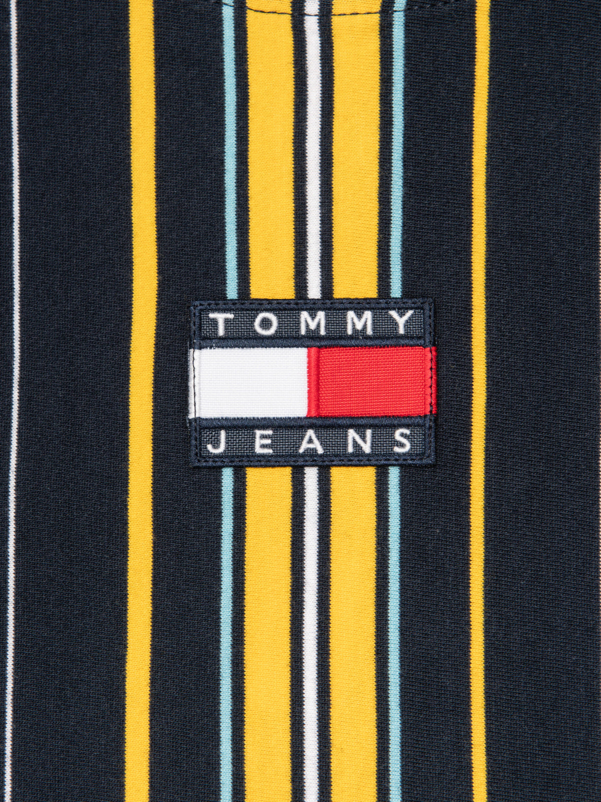 Tommy Badge Stripe T-Shirt in Twilight Navy Stripe