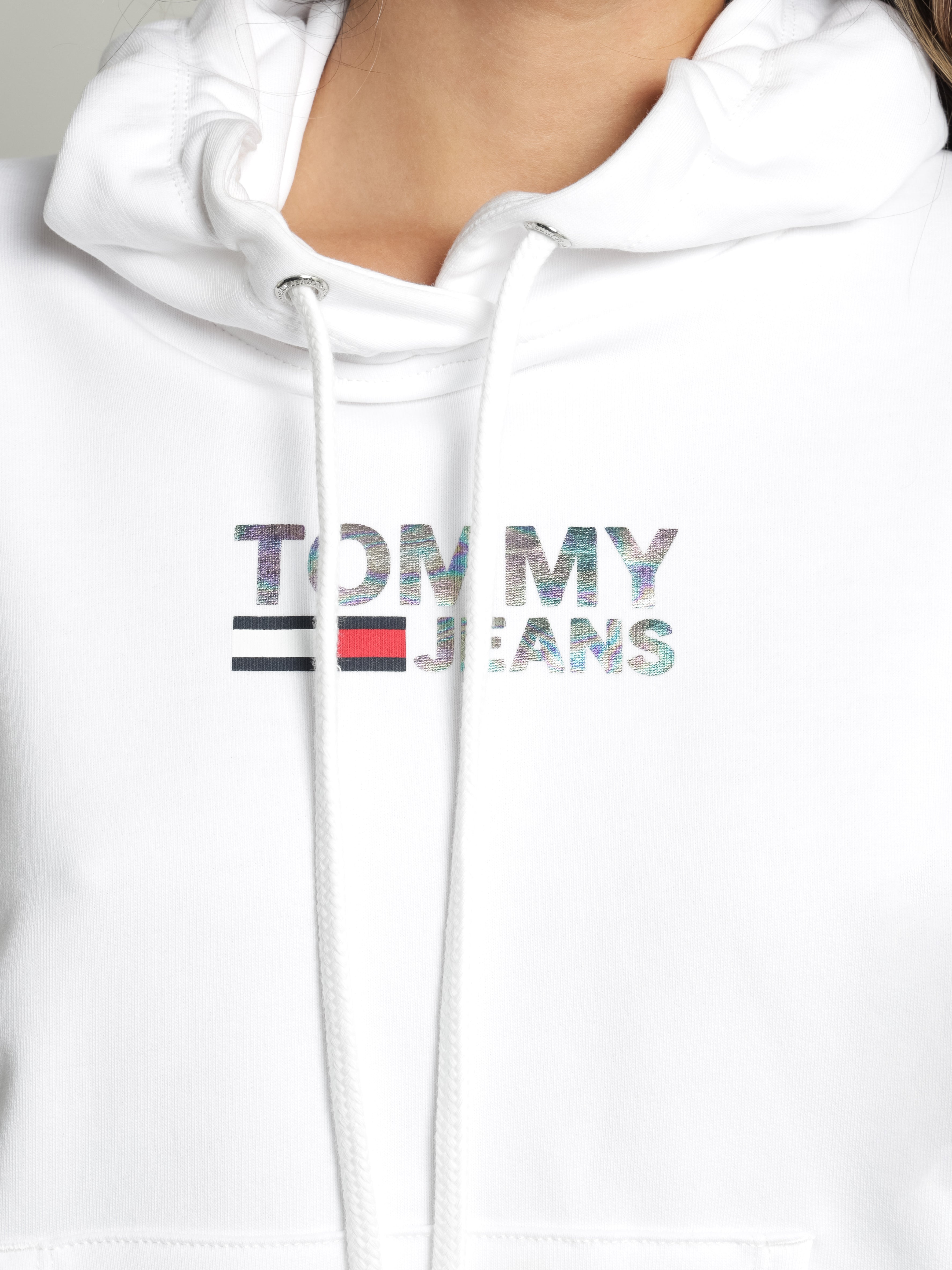 Slim Metallic Corporate Logo Hoodie