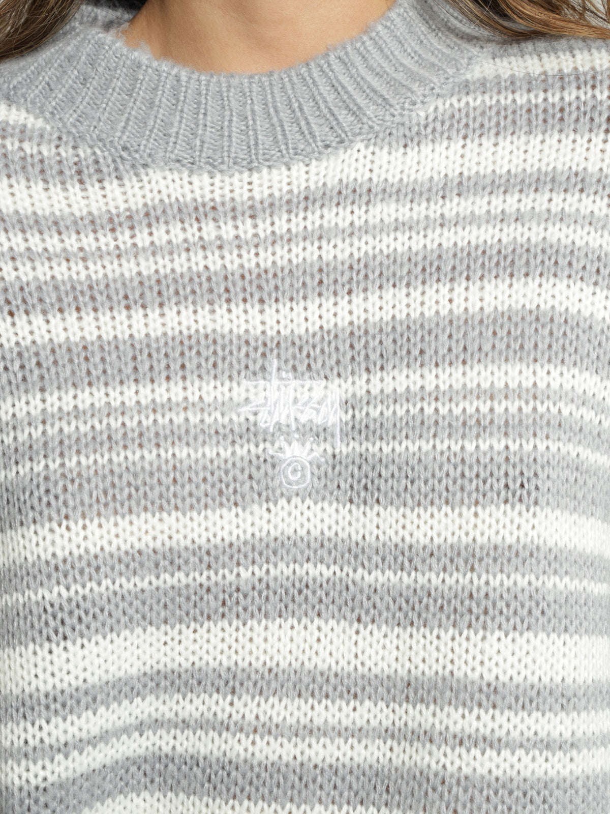 Knox Stripe Knit in Grey Stripe