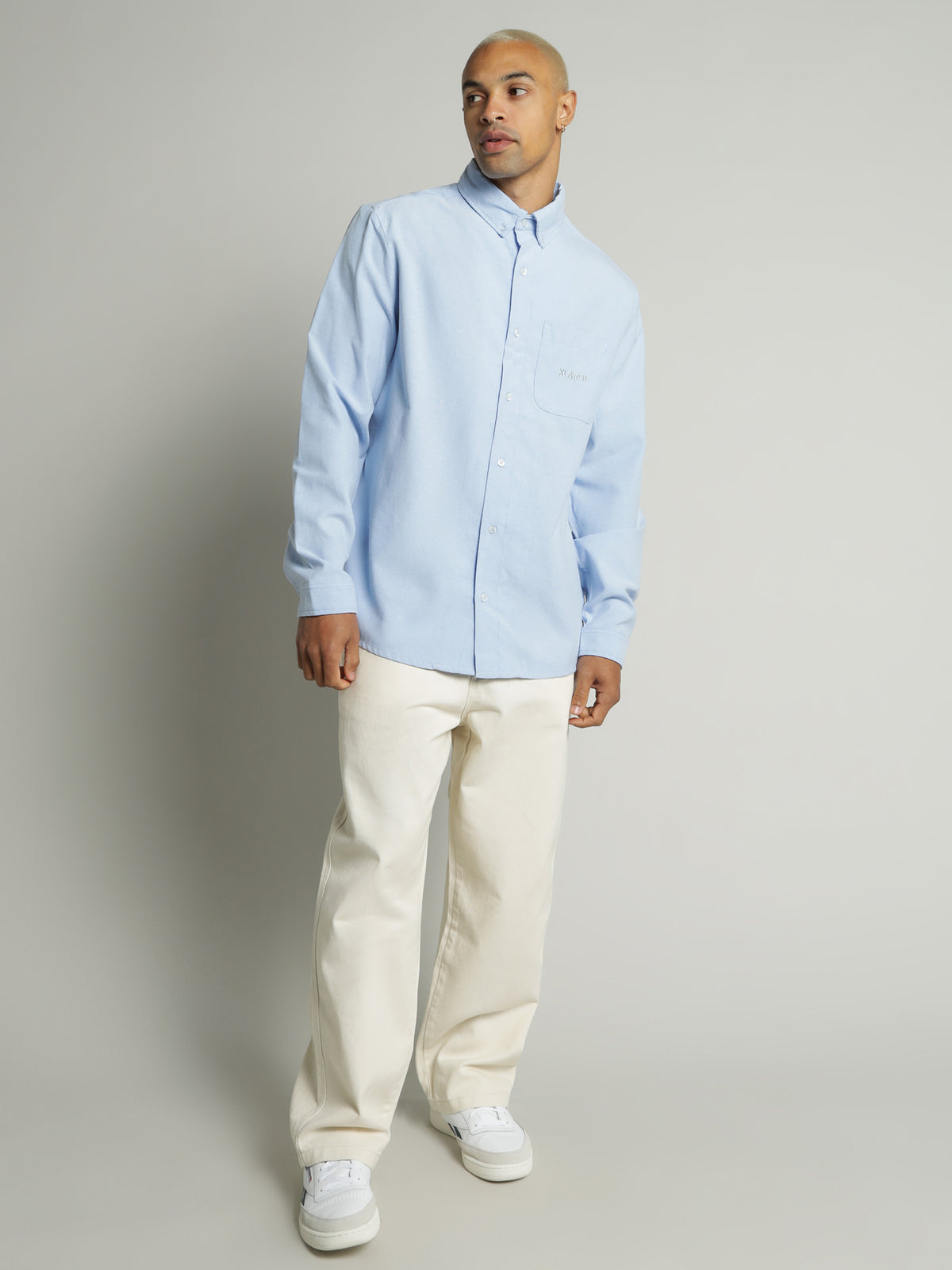 91 Oxford Long Sleeve Shirt in Blue