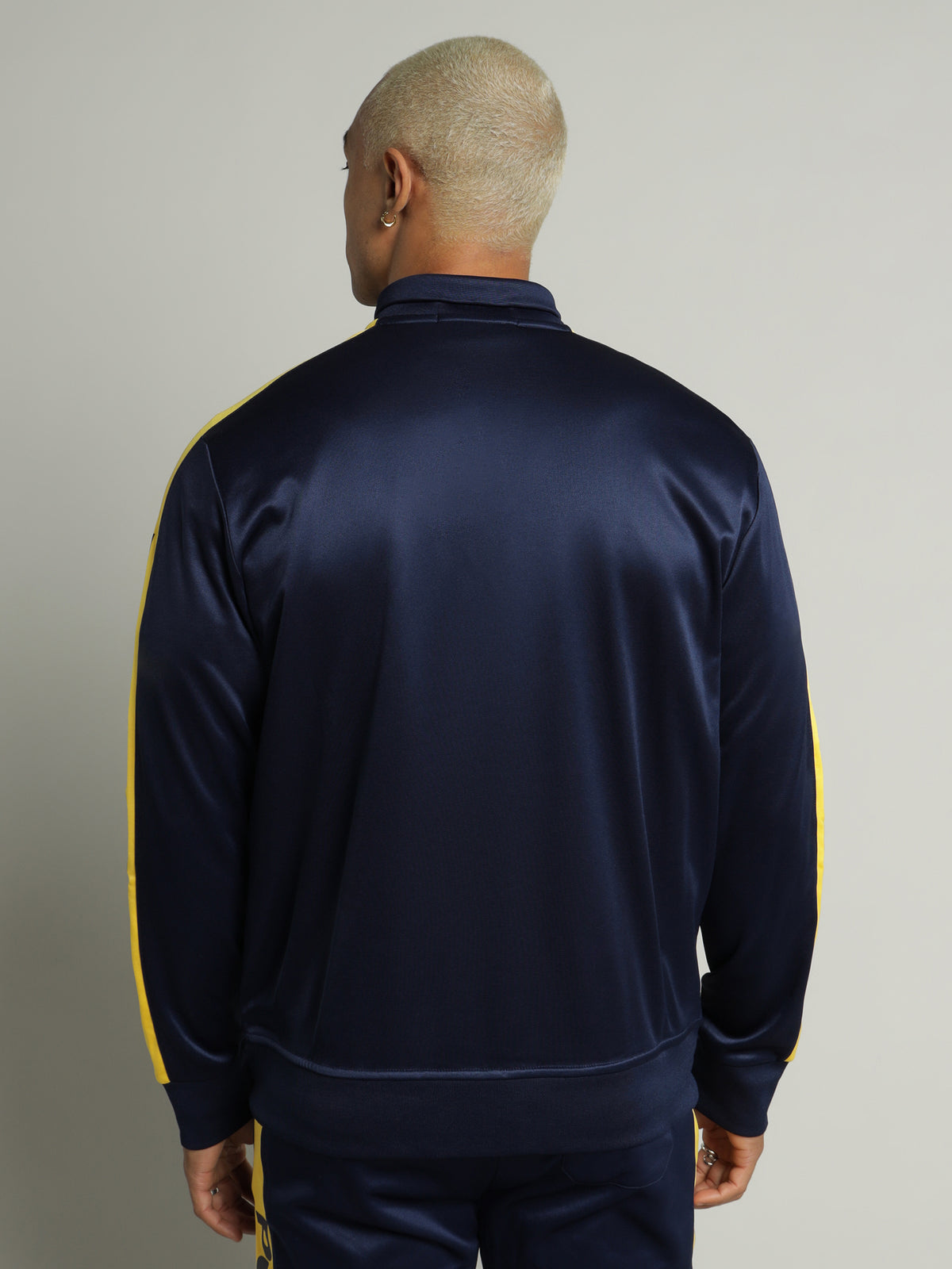 Sport Fleece Track Jacket in Navy