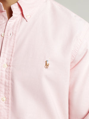 Long Sleeve Rugby Shirt in Pink - Glue Store