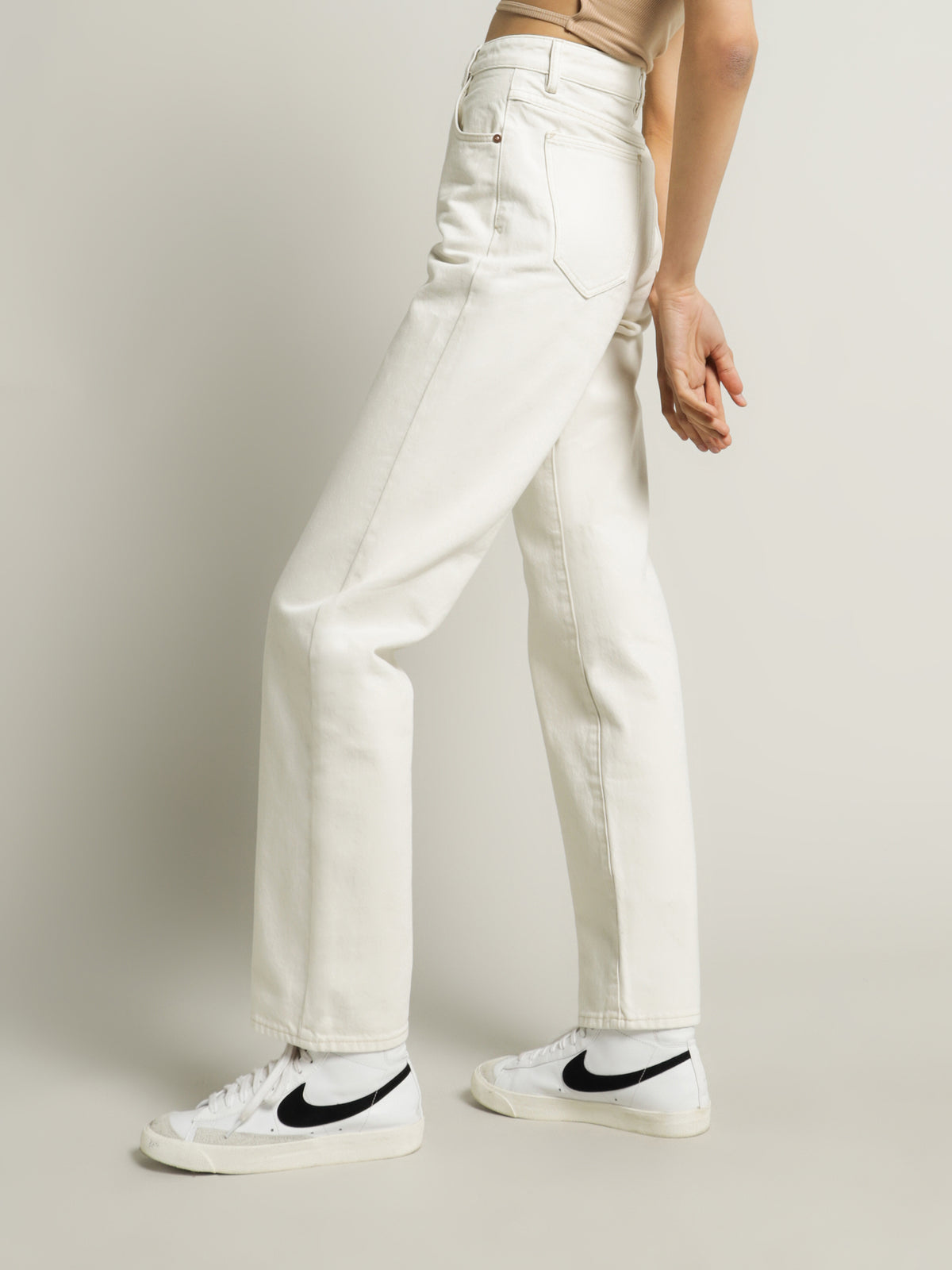 Abrand 94 High Rise Slim Leg  Jeans | Stone Whit