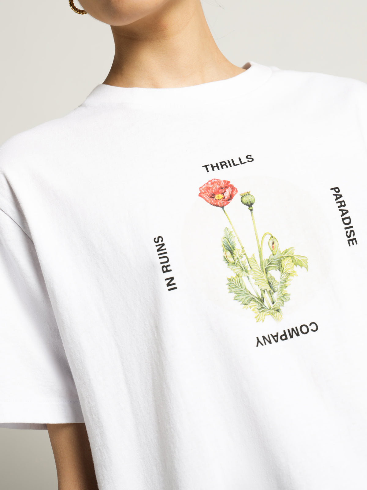 Thrills Modern Lover Merch Fit T-Shirt | White