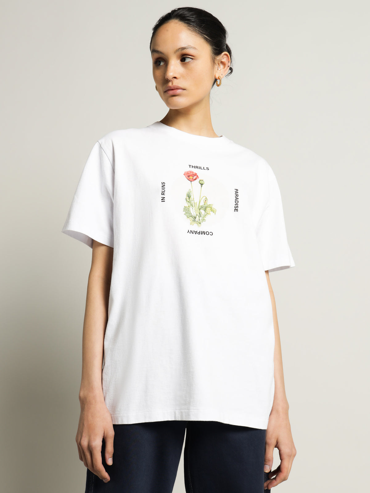 Thrills Modern Lover Merch Fit T-Shirt | White