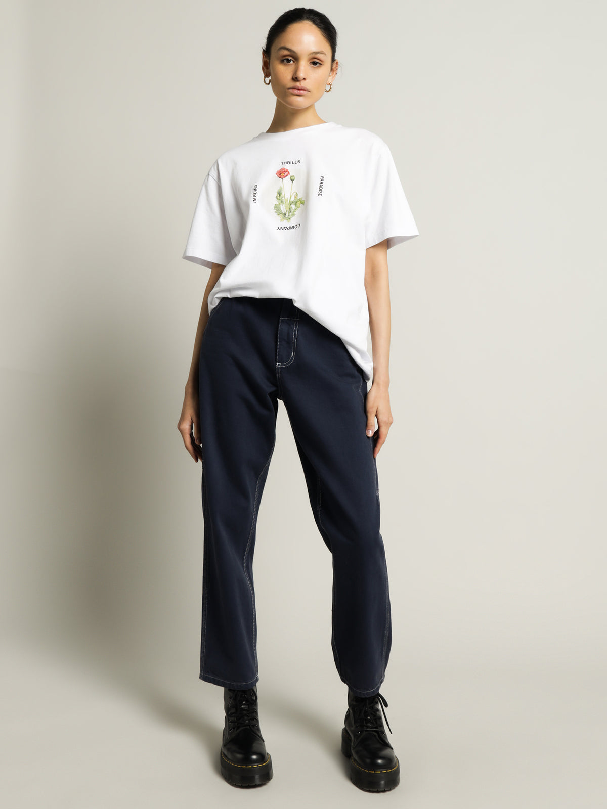 Thrills Modern Lover Merch Fit T-Shirt | White