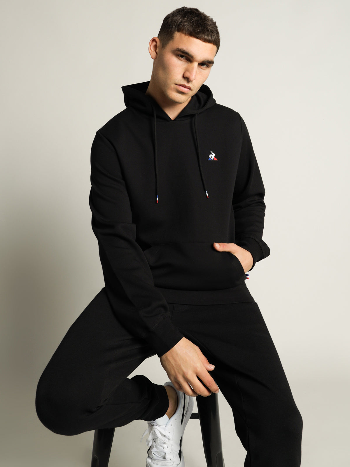 Le Coq Sportif Essential Hoodie | Black