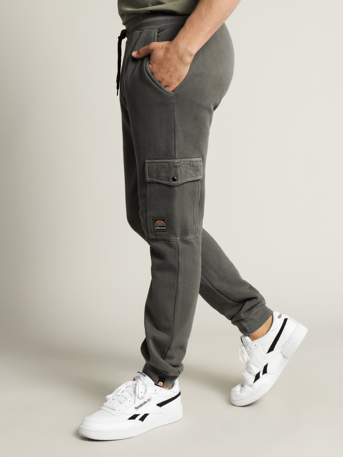 Feelix Track Pants in Washed Black