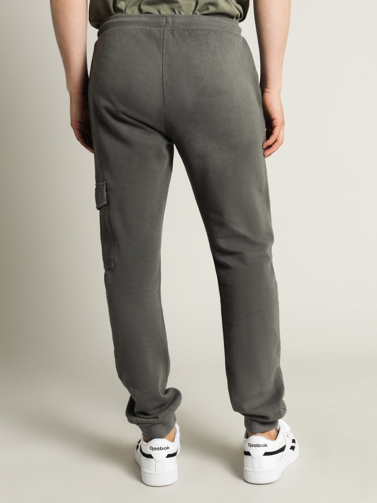 Feelix Track Pants in Washed Black