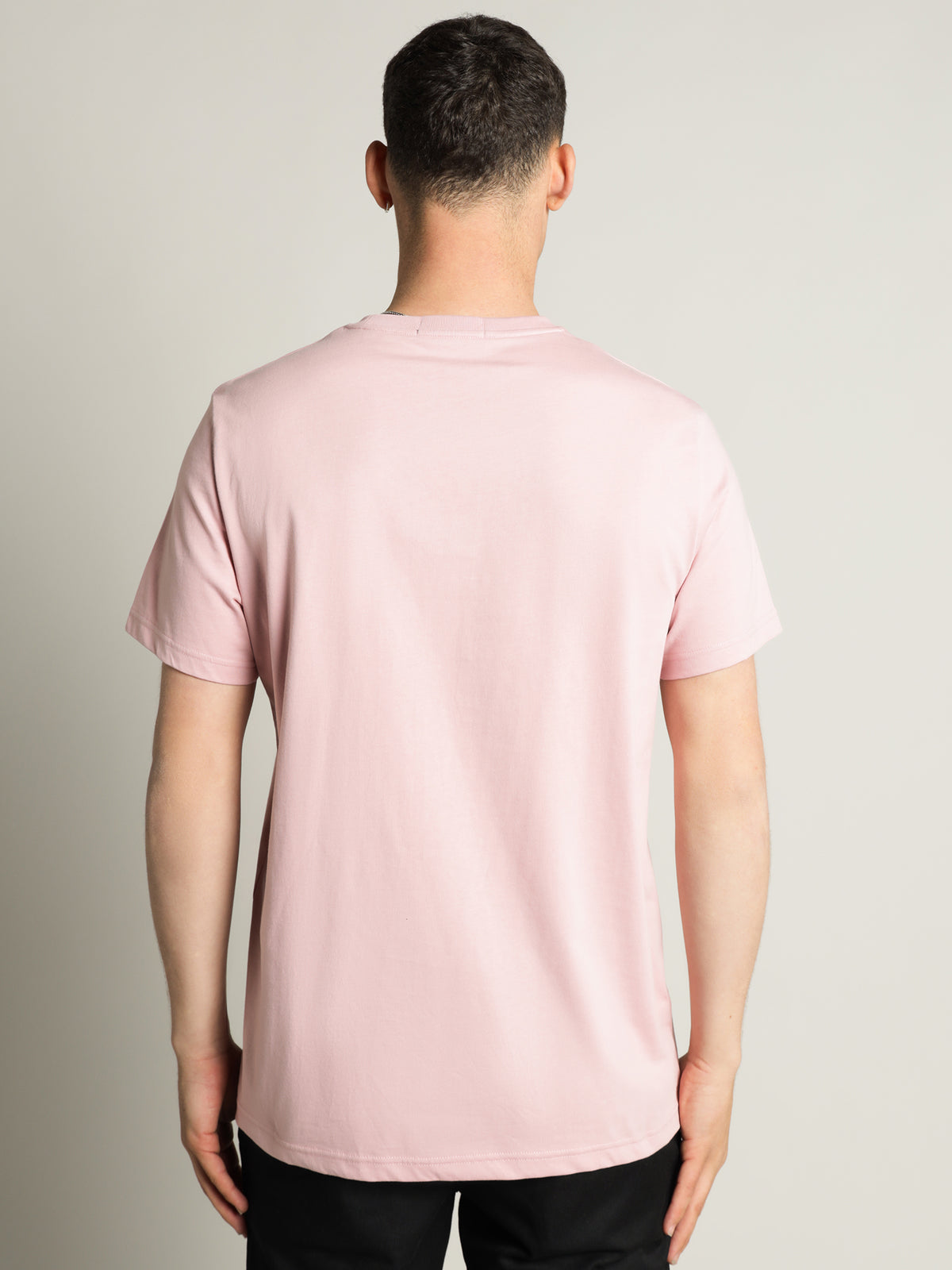 Print Registration T-Shirt in Chalky Pink
