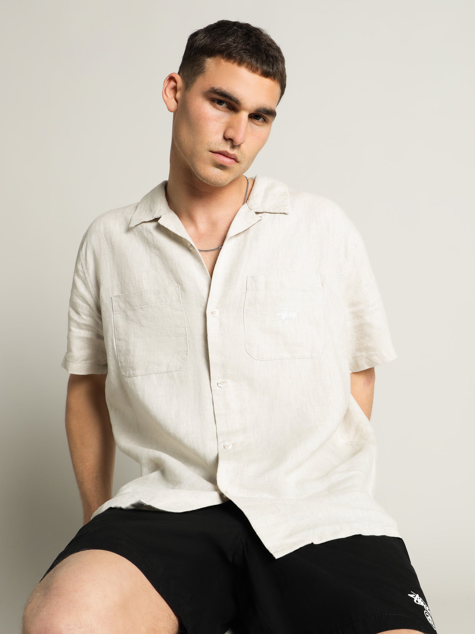 Short Sleeve Linen Shirt