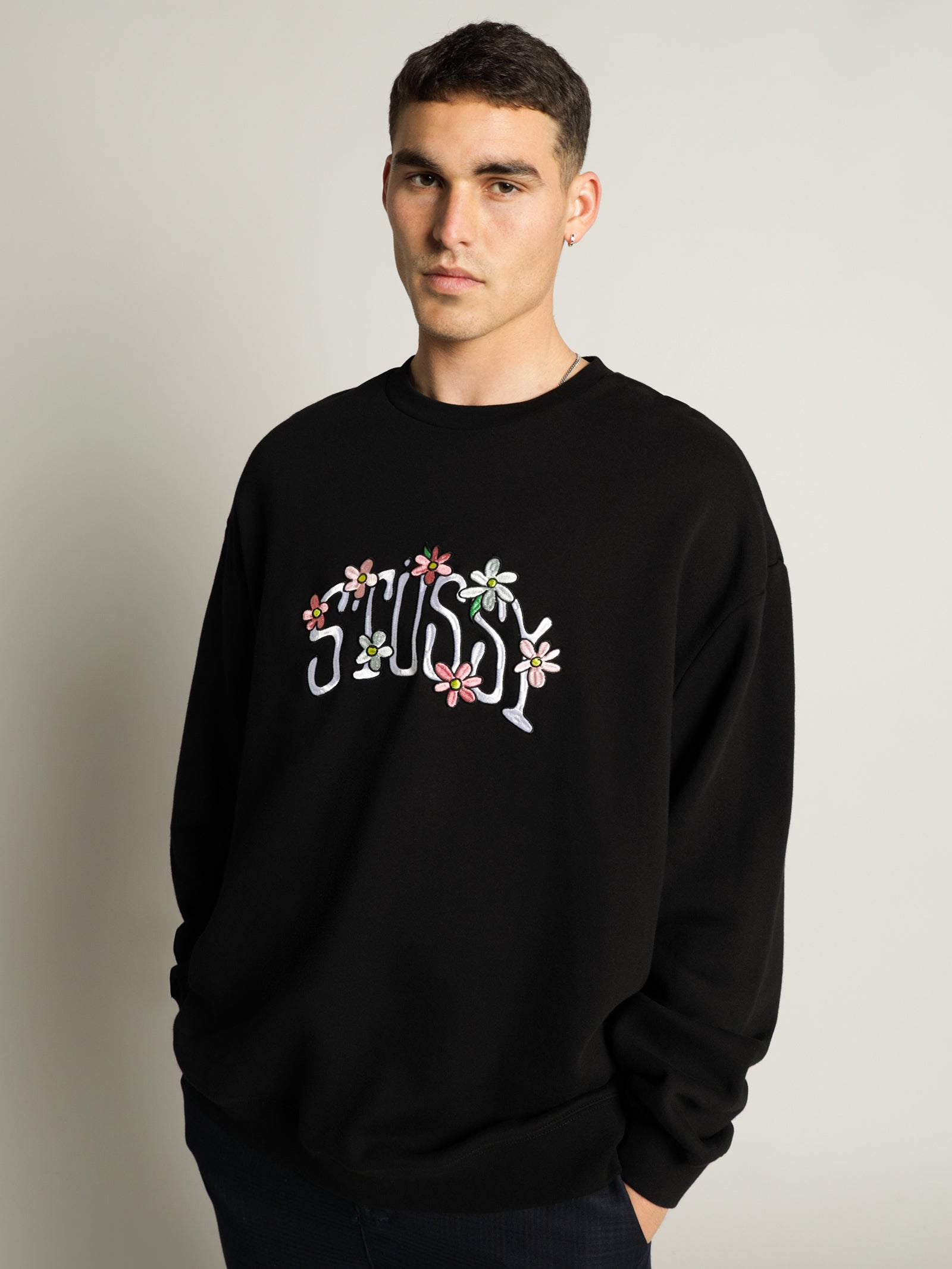Flowers 50/50 Crew Sweater