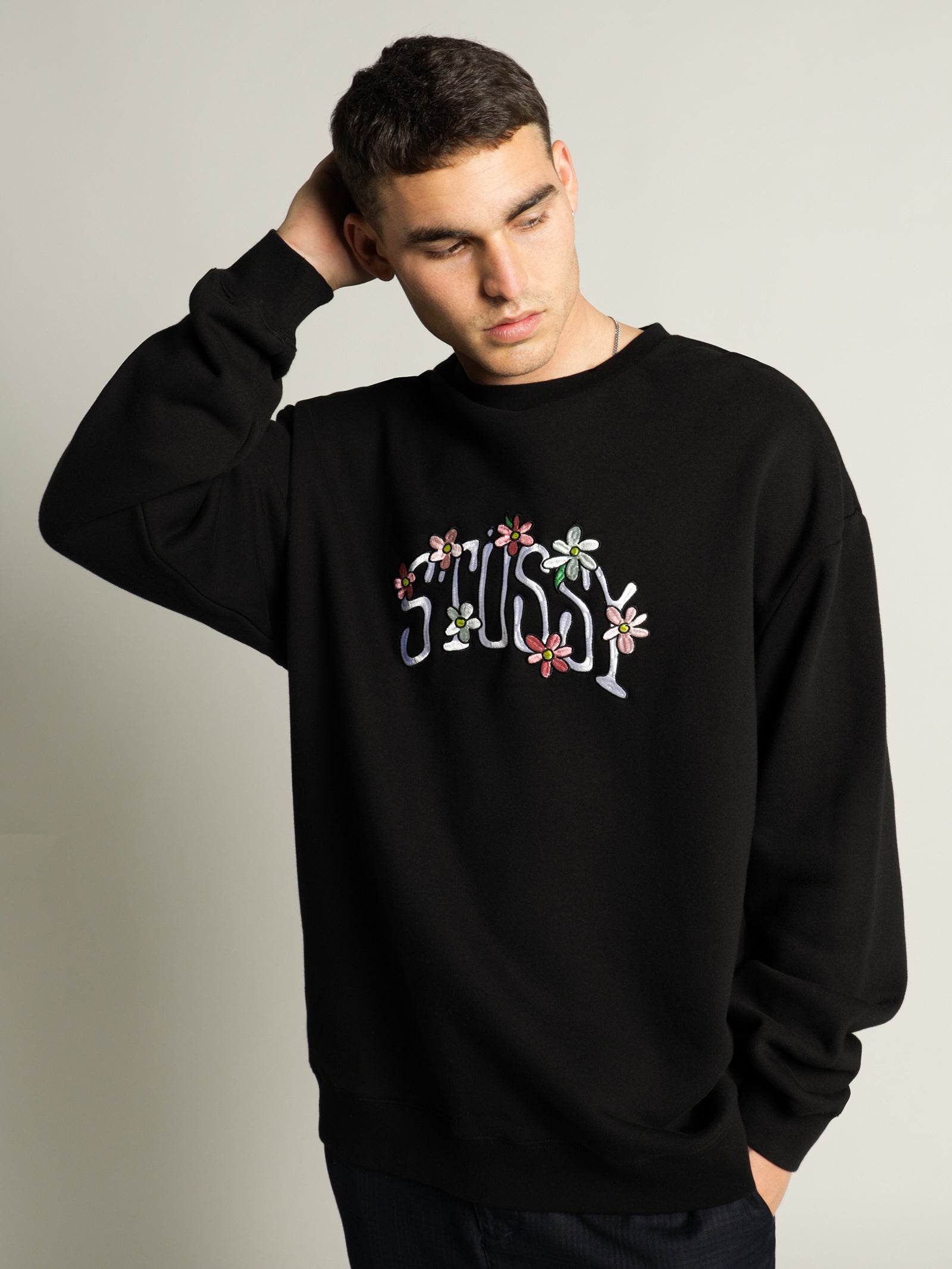 Flowers 50/50 Crew Sweater