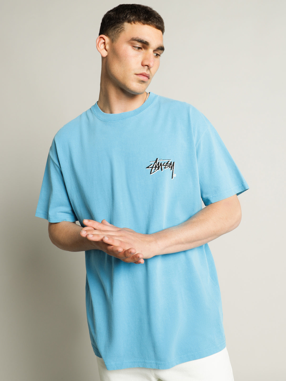 Shadow Stock T-Shirt in Pigment Turquoise