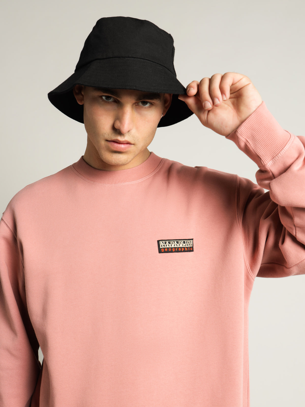 Base Crew Sweat in Pink
