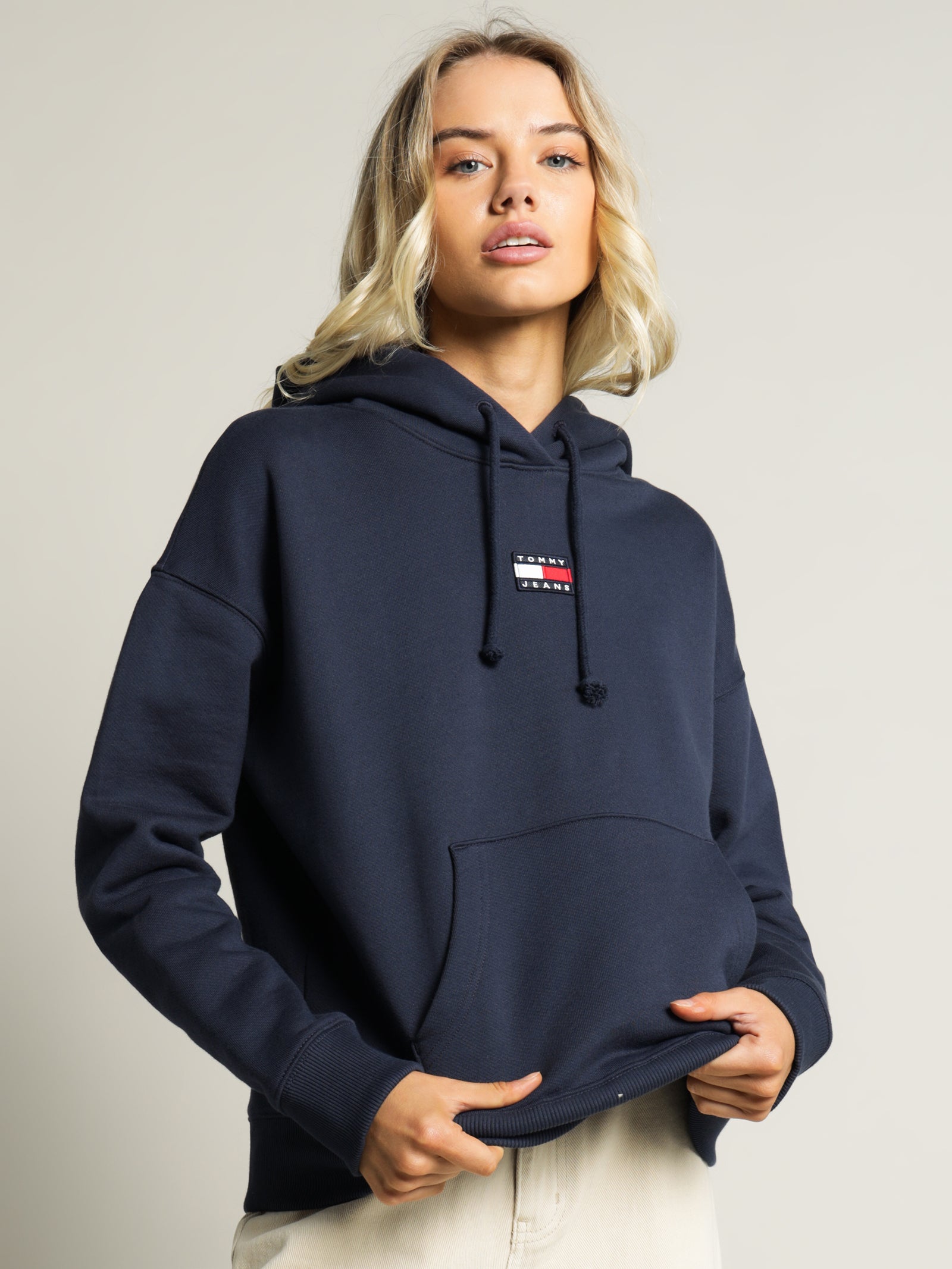 Tommy Centre Badge Hoodie