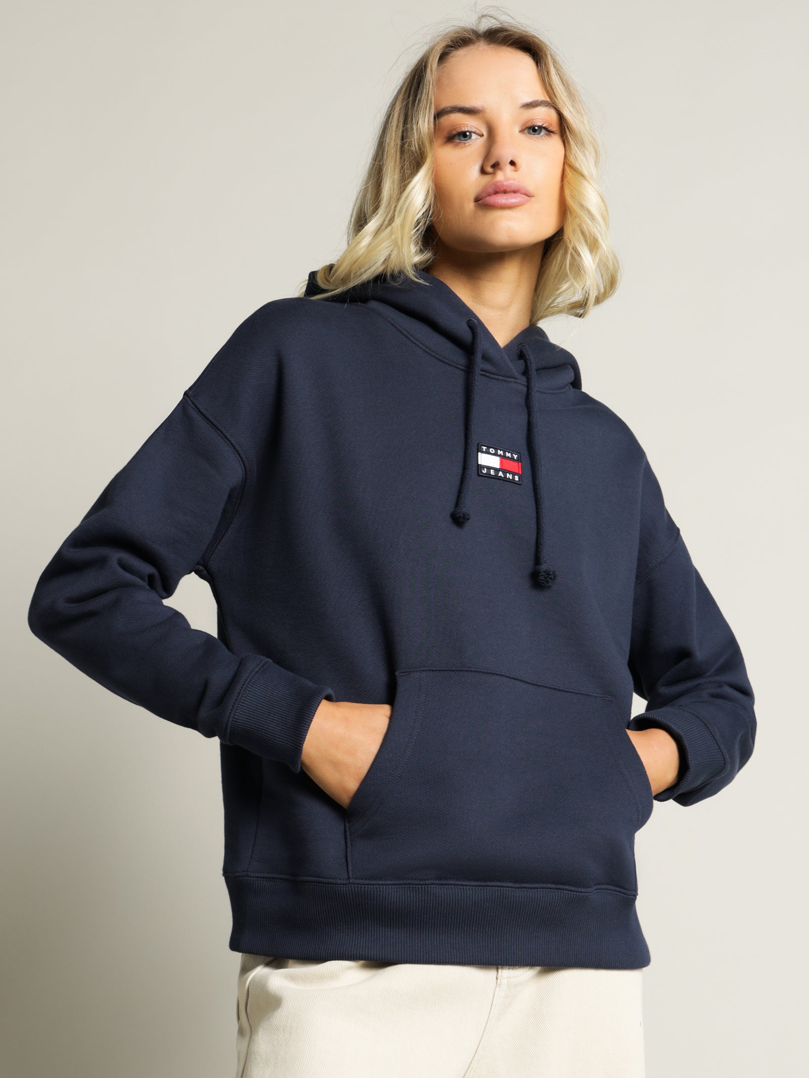 Tommy Centre Badge Hoodie