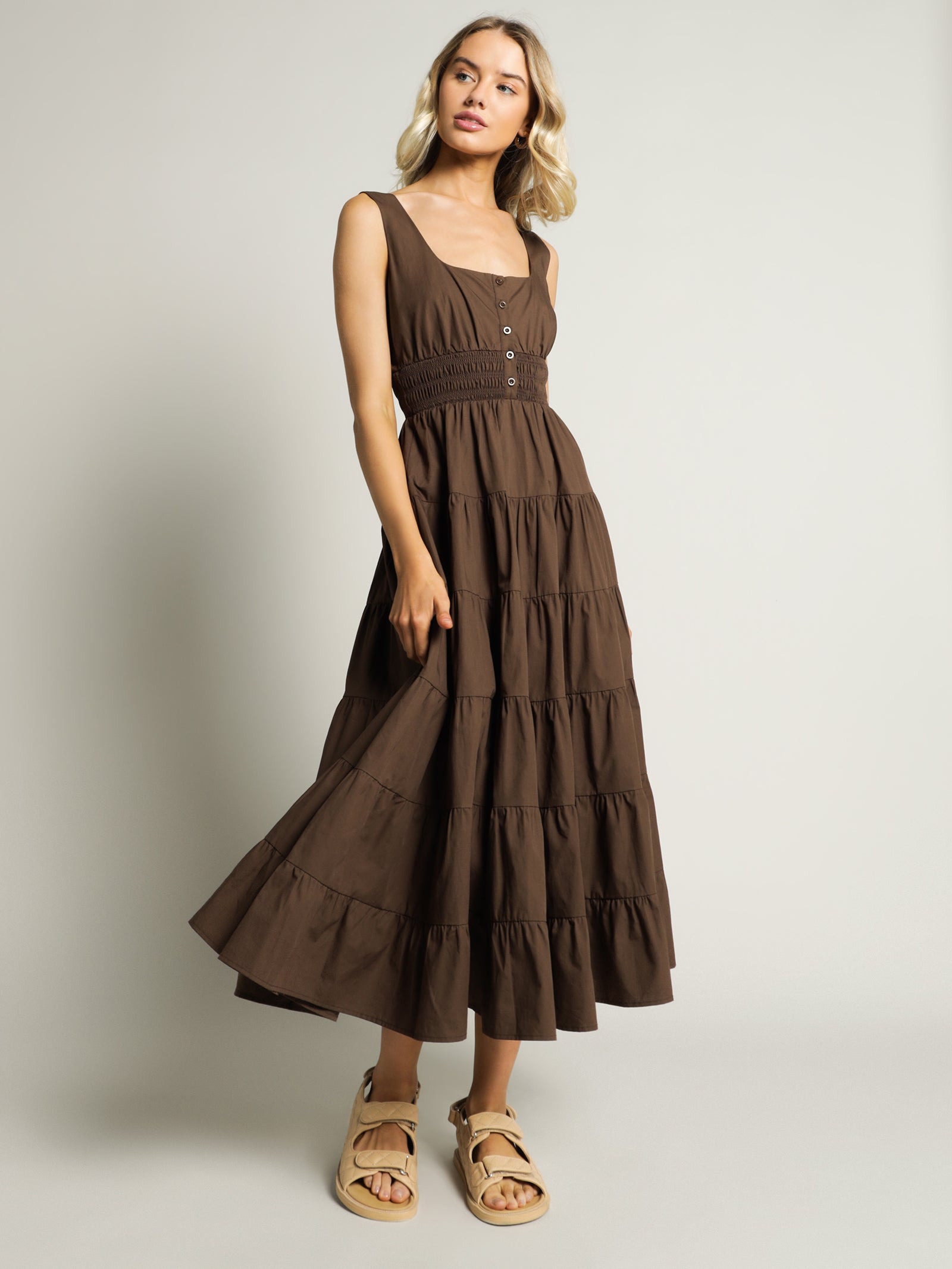 Fay Poplin Midi Dress
