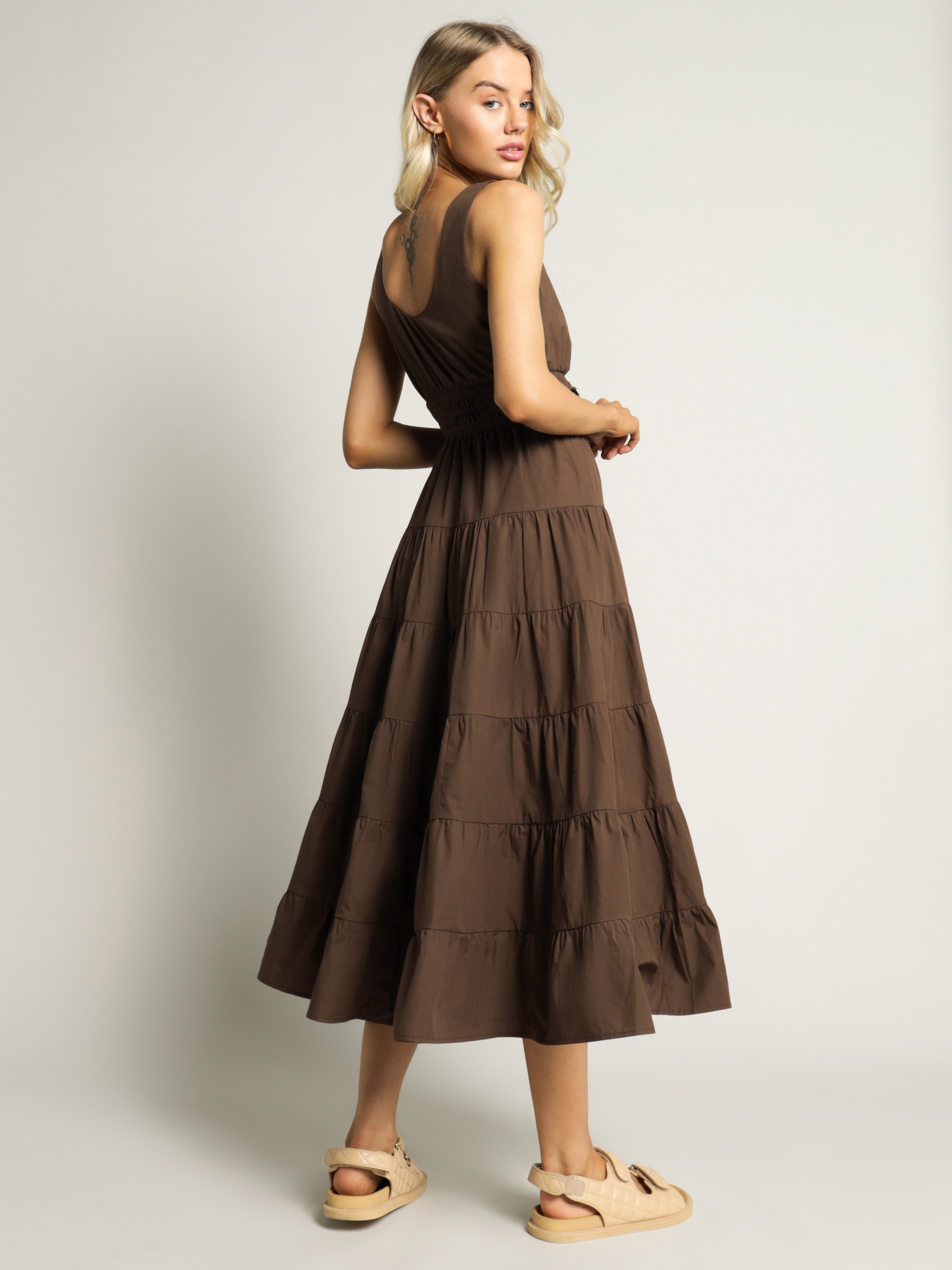 Fay Poplin Midi Dress