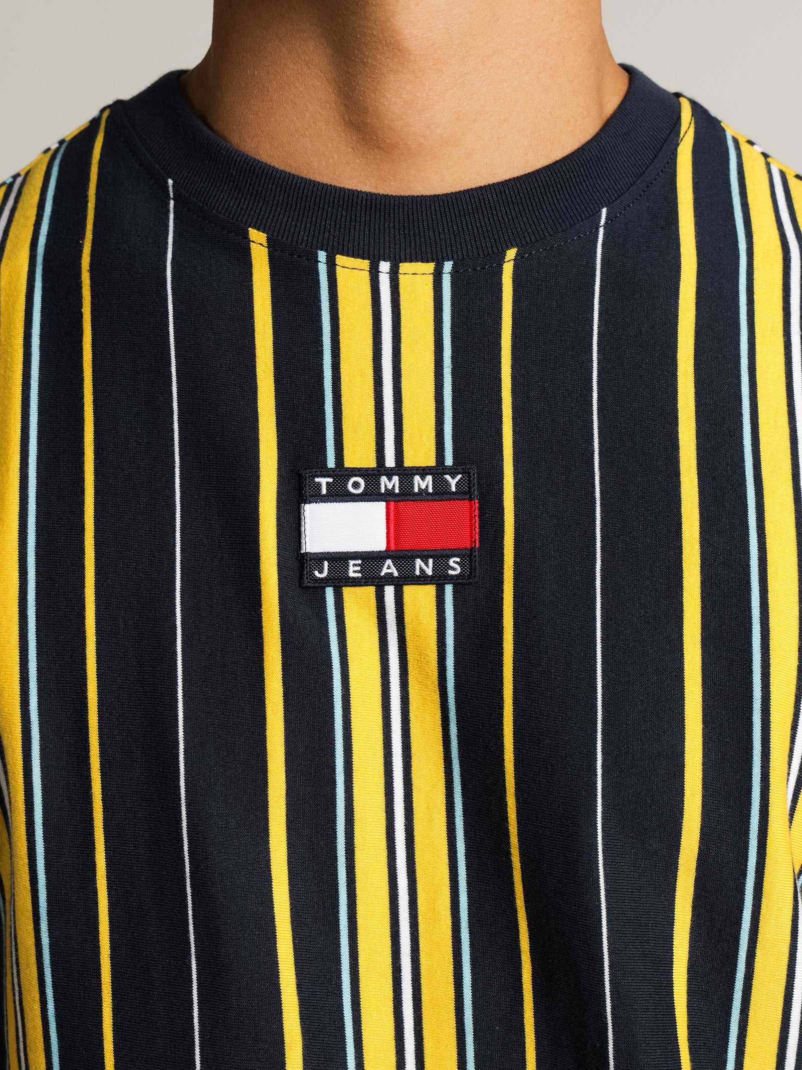 Tommy Badge Stripe T-Shirt