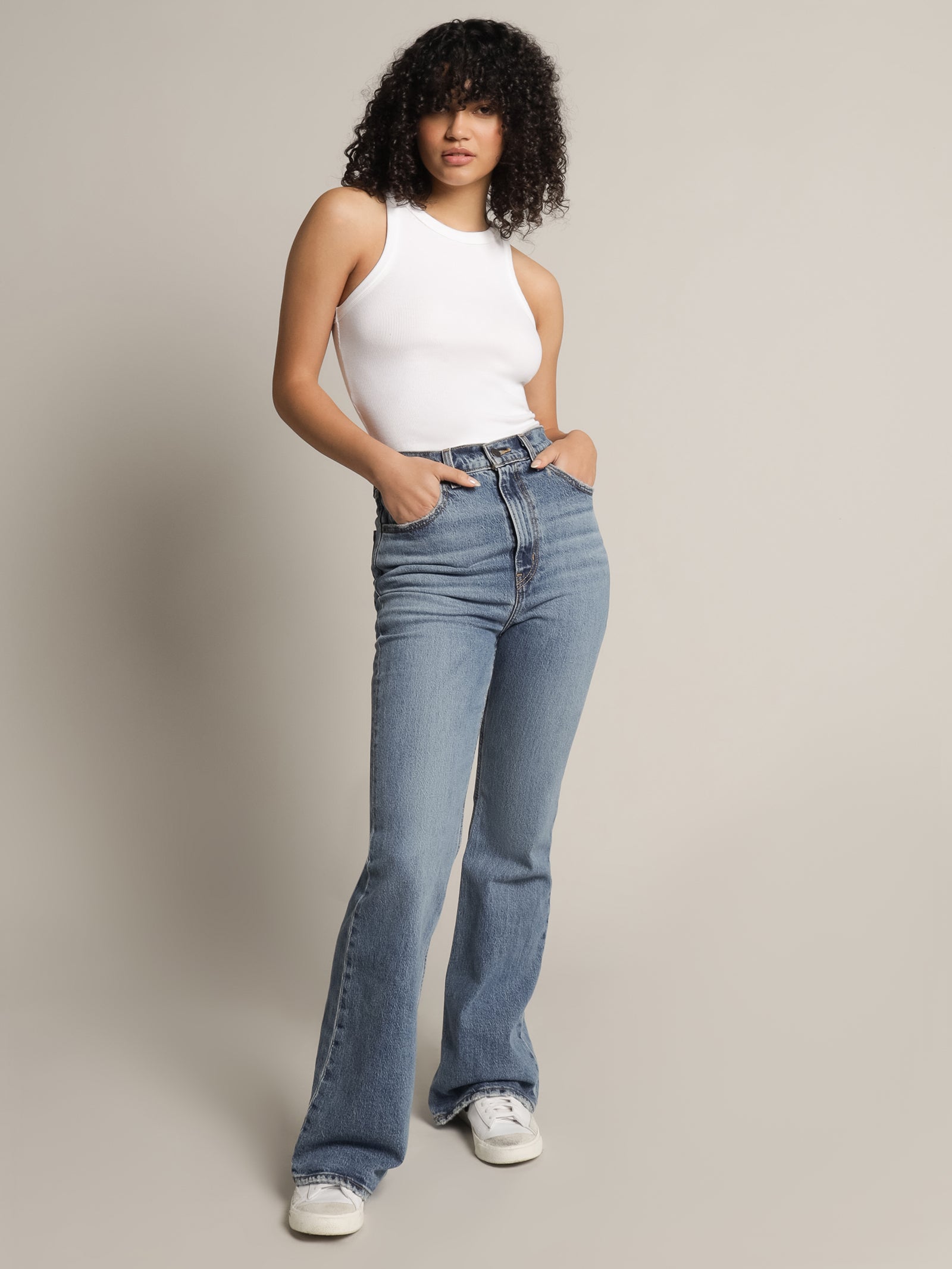 70s High Flare Jeans