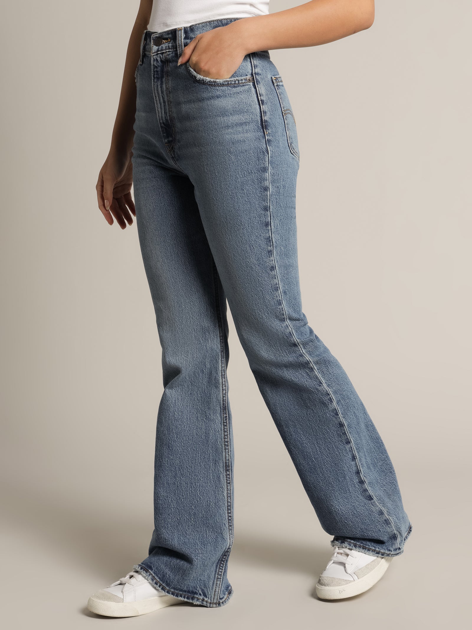 70s High Flare Jeans