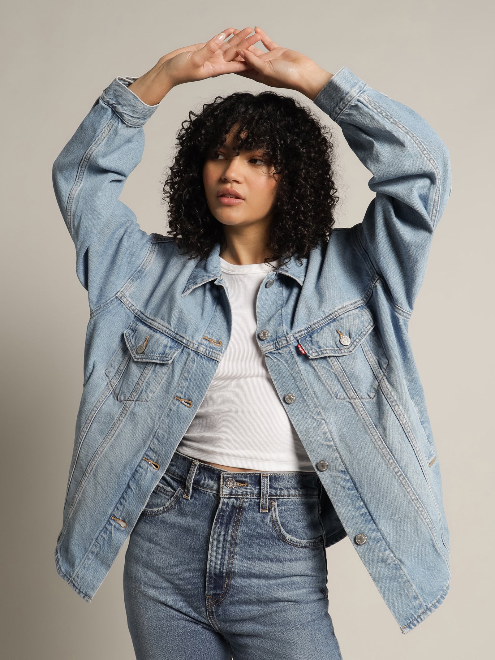 Shacket Trucker Denim Jacket