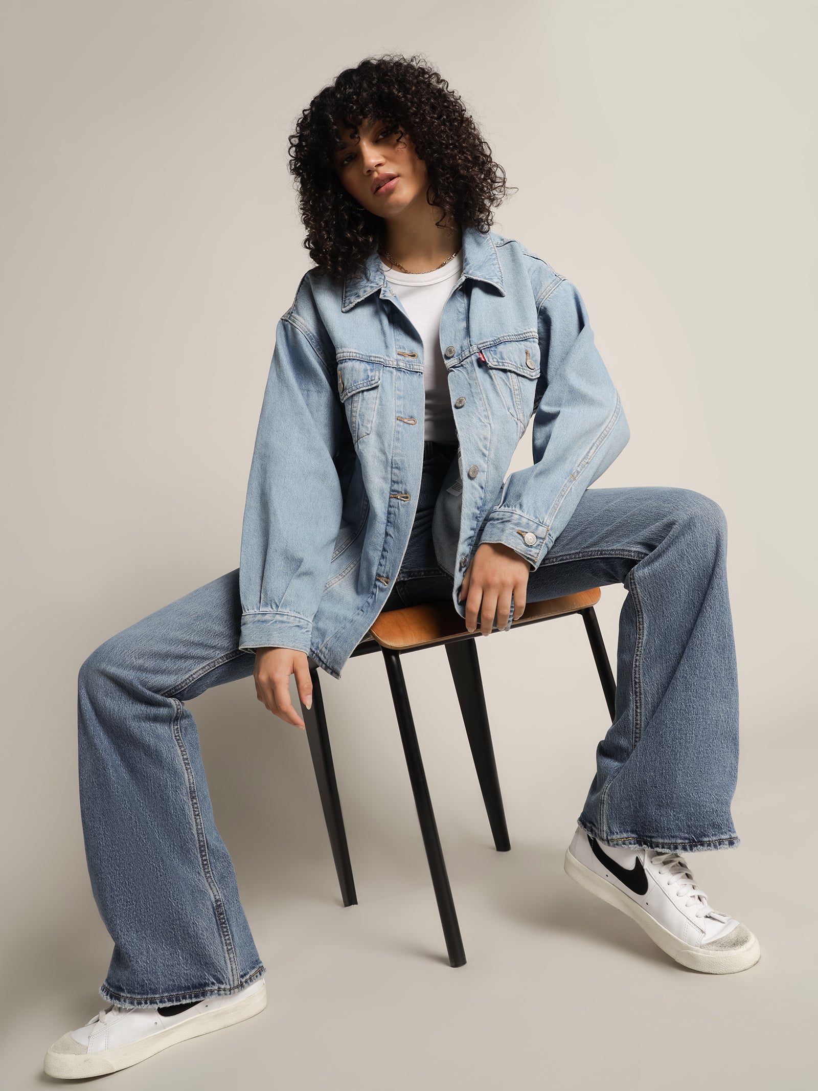 Shacket Trucker Denim Jacket