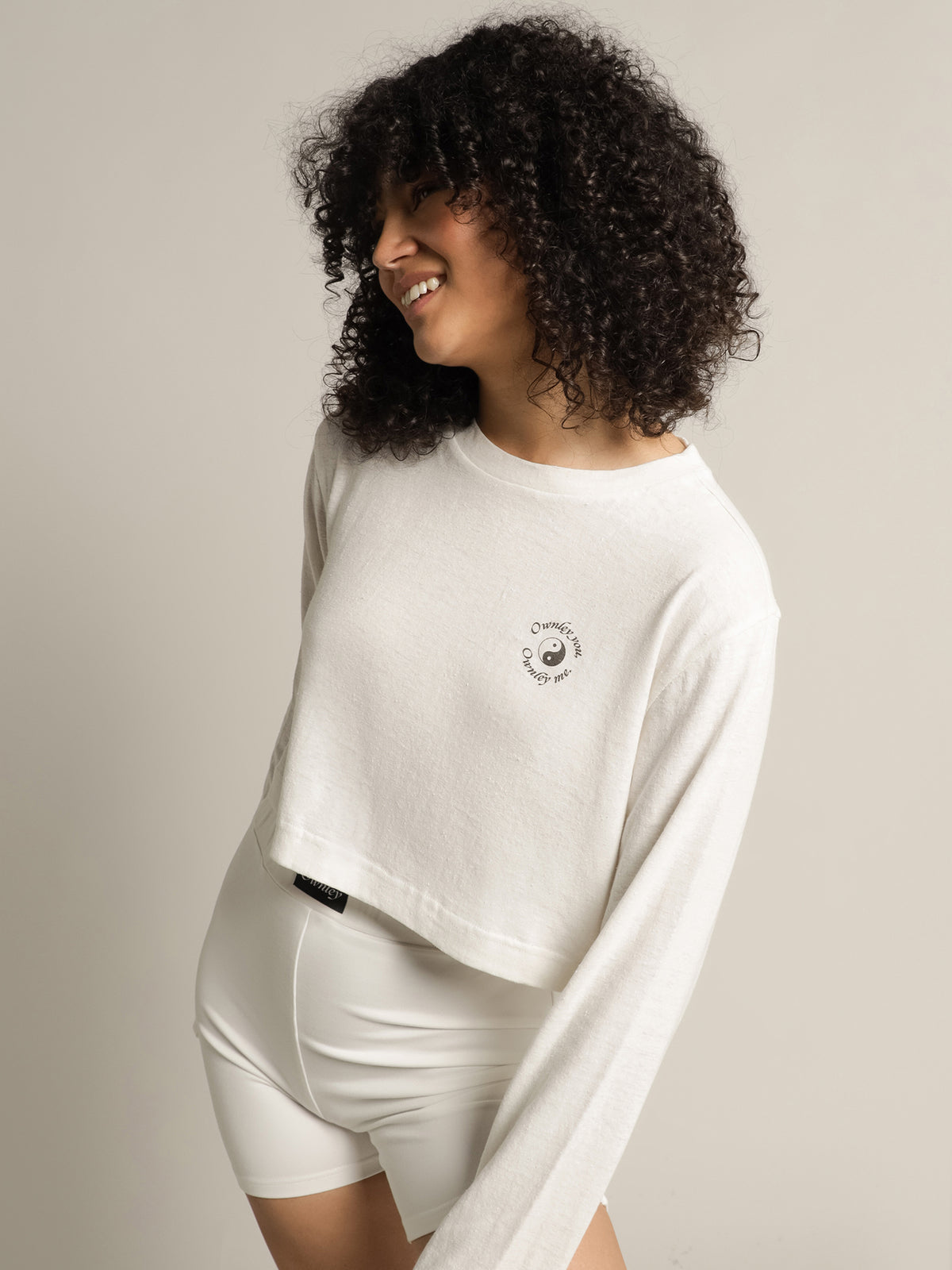 Ownley Long Sleeve T-Shirt in White